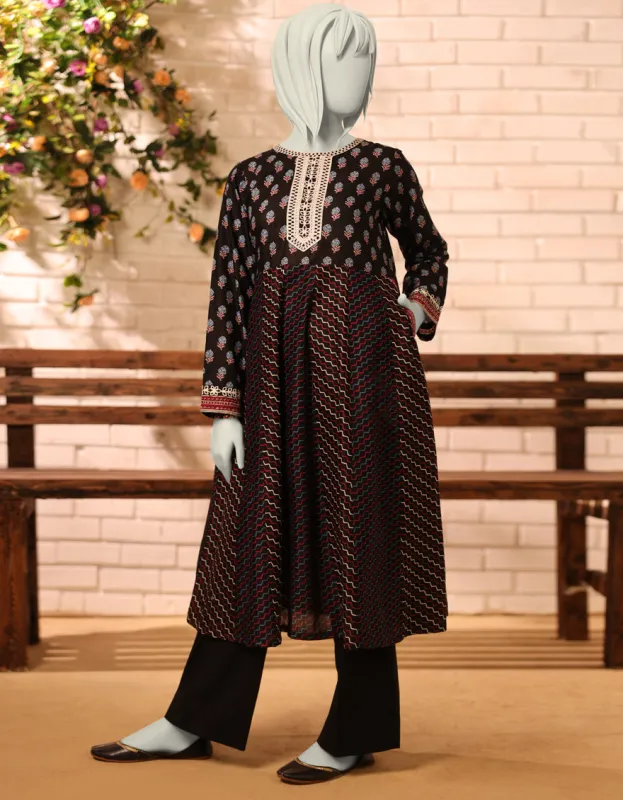 BLACK LAWN KURTI | JYGK-S-JTS-25-4061 F sold by Junaid Jamshed