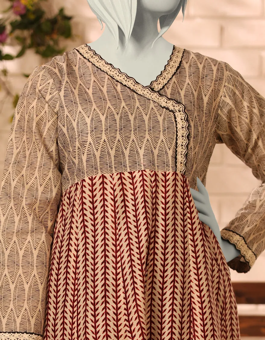 OFF WHITE LAWN KURTI | JYGK-S-JTS-25-4063 F sold by Junaid Jamshed product image thumbnail 2