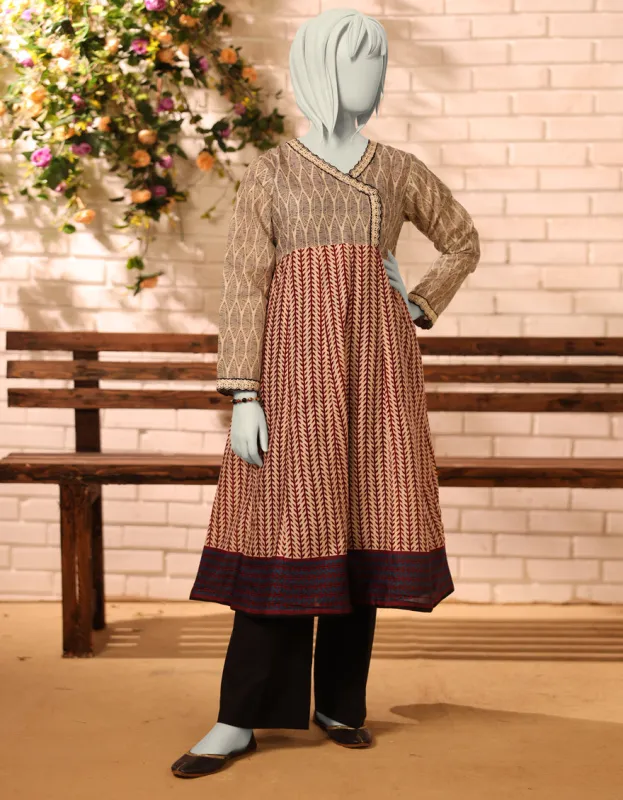 OFF WHITE LAWN KURTI | JYGK-S-JTS-25-4063 F sold by Junaid Jamshed