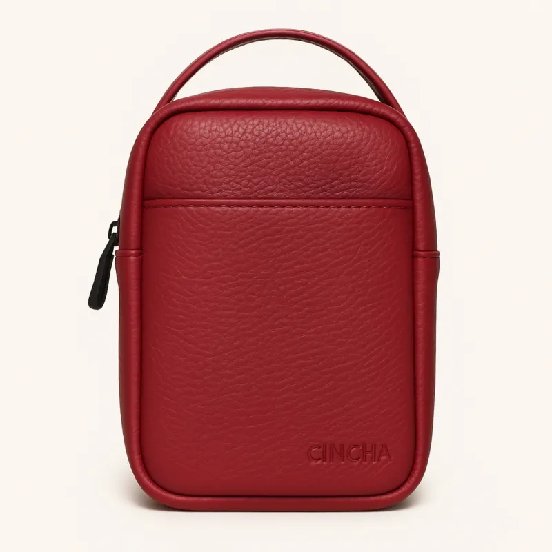 The Bigger Leather Bag Buddy - Port sold by Cincha Travel