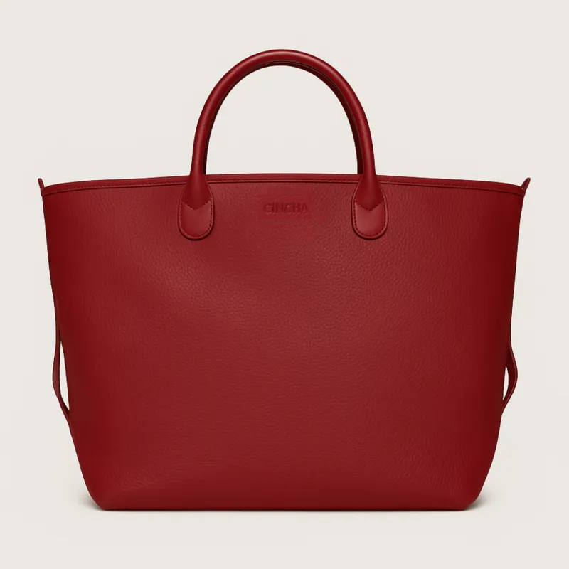 The Vegan Leather Go-Tote - Port made by Cincha Travel