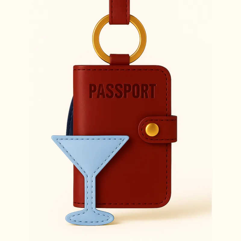 Bag Charm - Martini sold by Cincha Travel