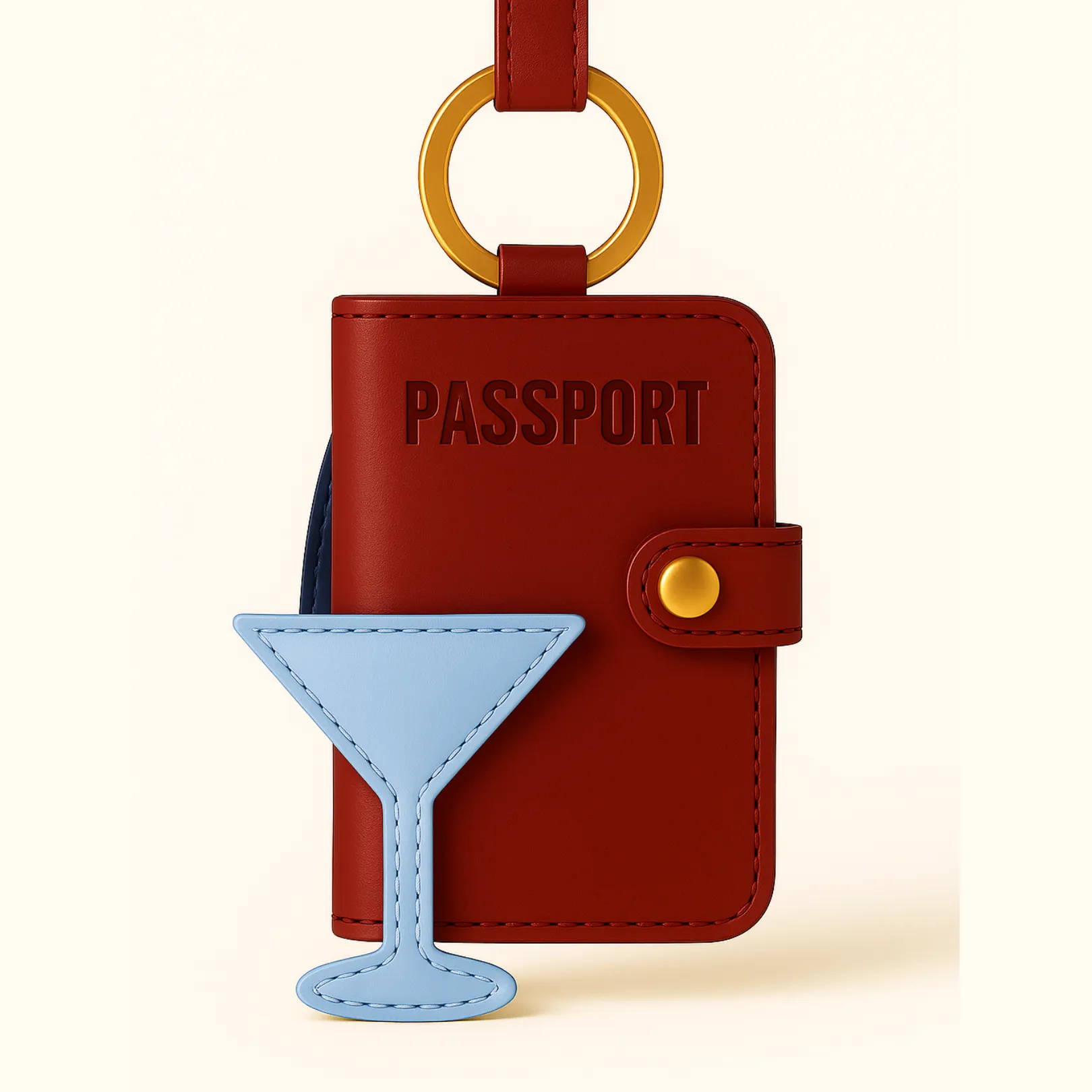 Bag Charm - Martini sold by Cincha Travel