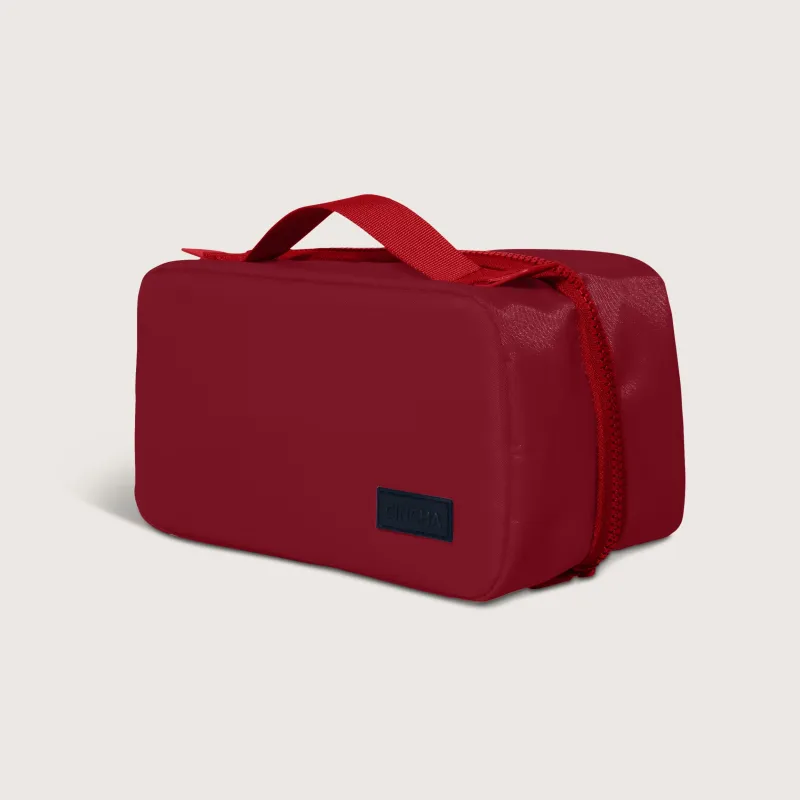 The Small Toiletry Bag - Cherry sold by Cincha Travel