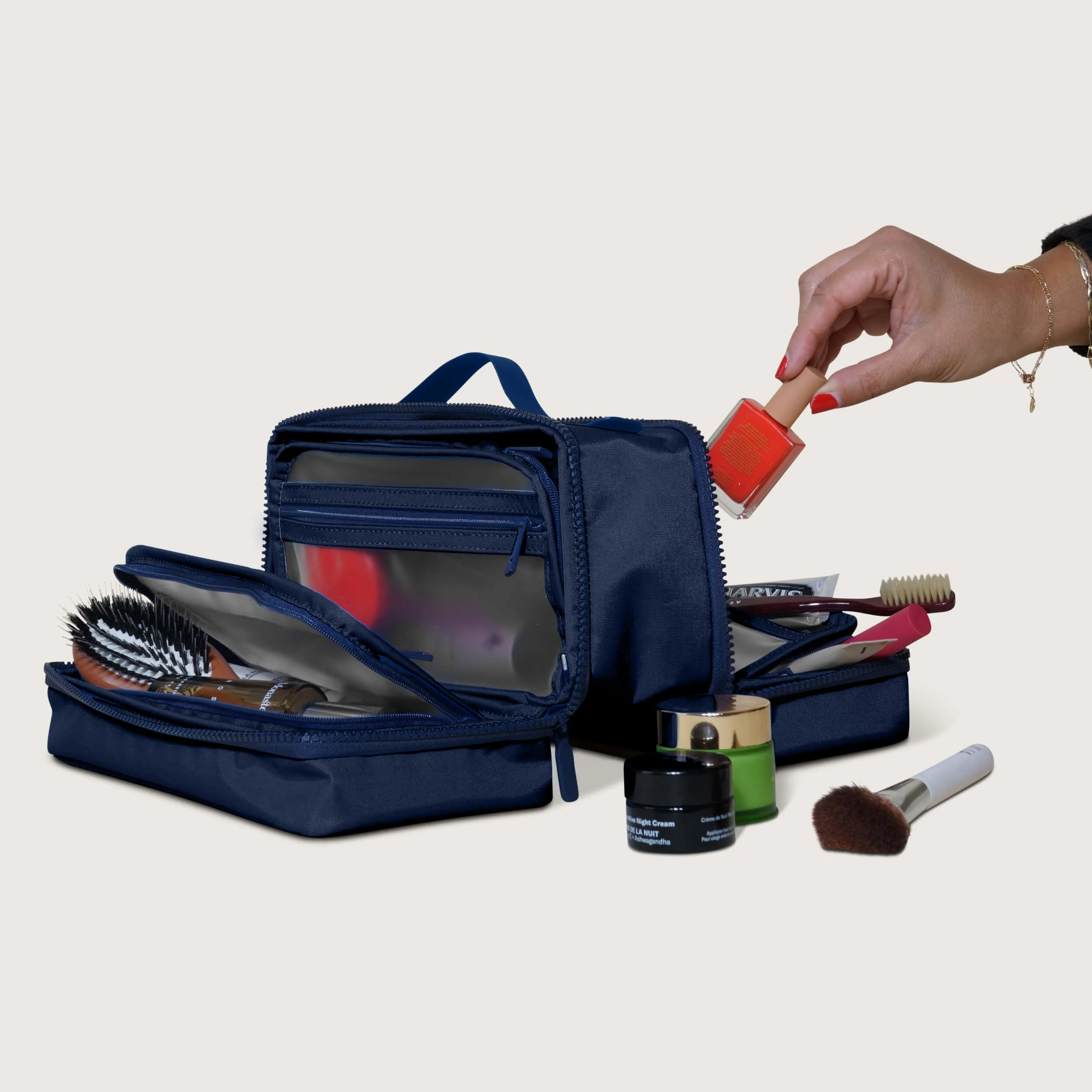 The Toiletry Bag - Navy sold by Cincha Travel product image thumbnail 3