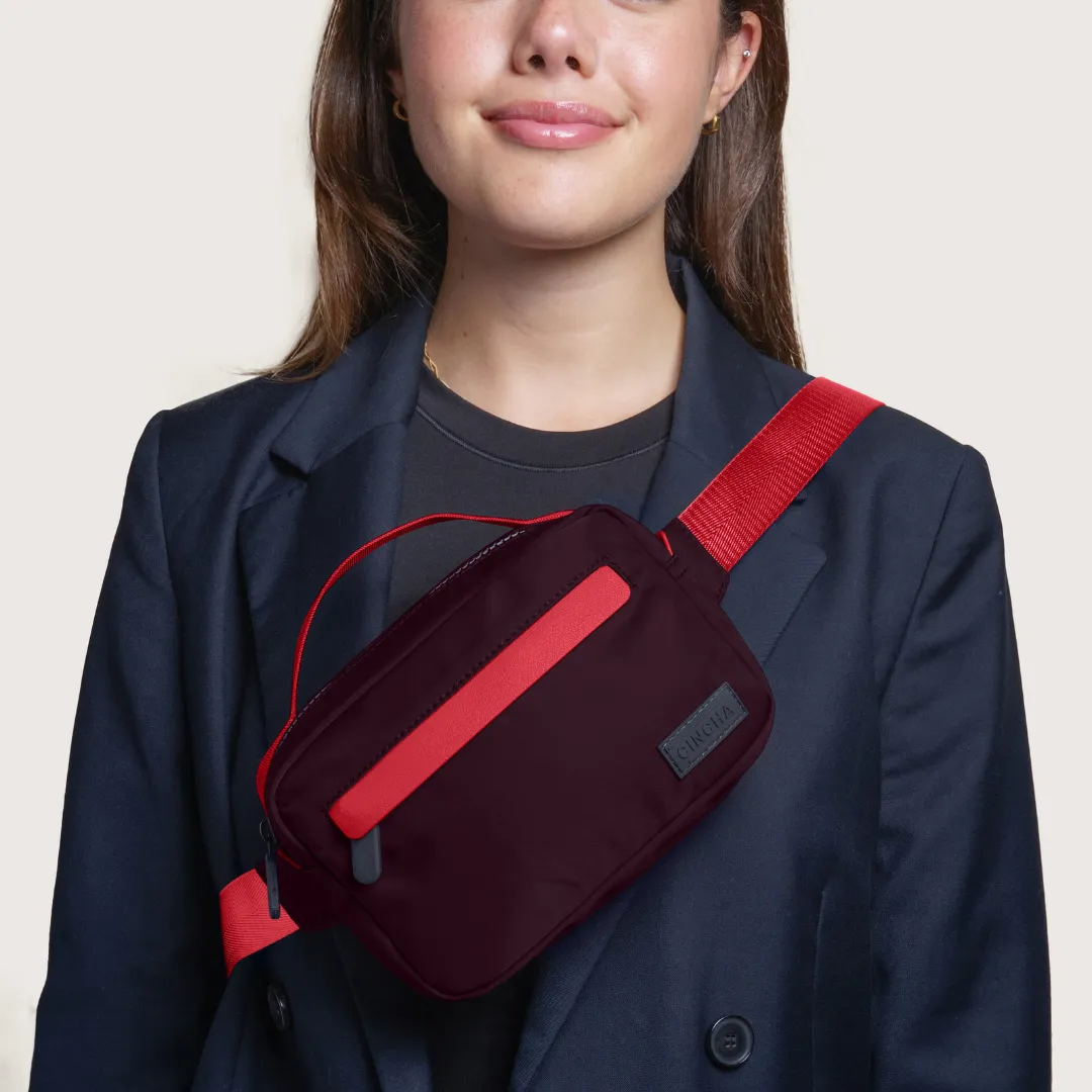 Travel Belt Bag - Merlot sold by Cincha Travel