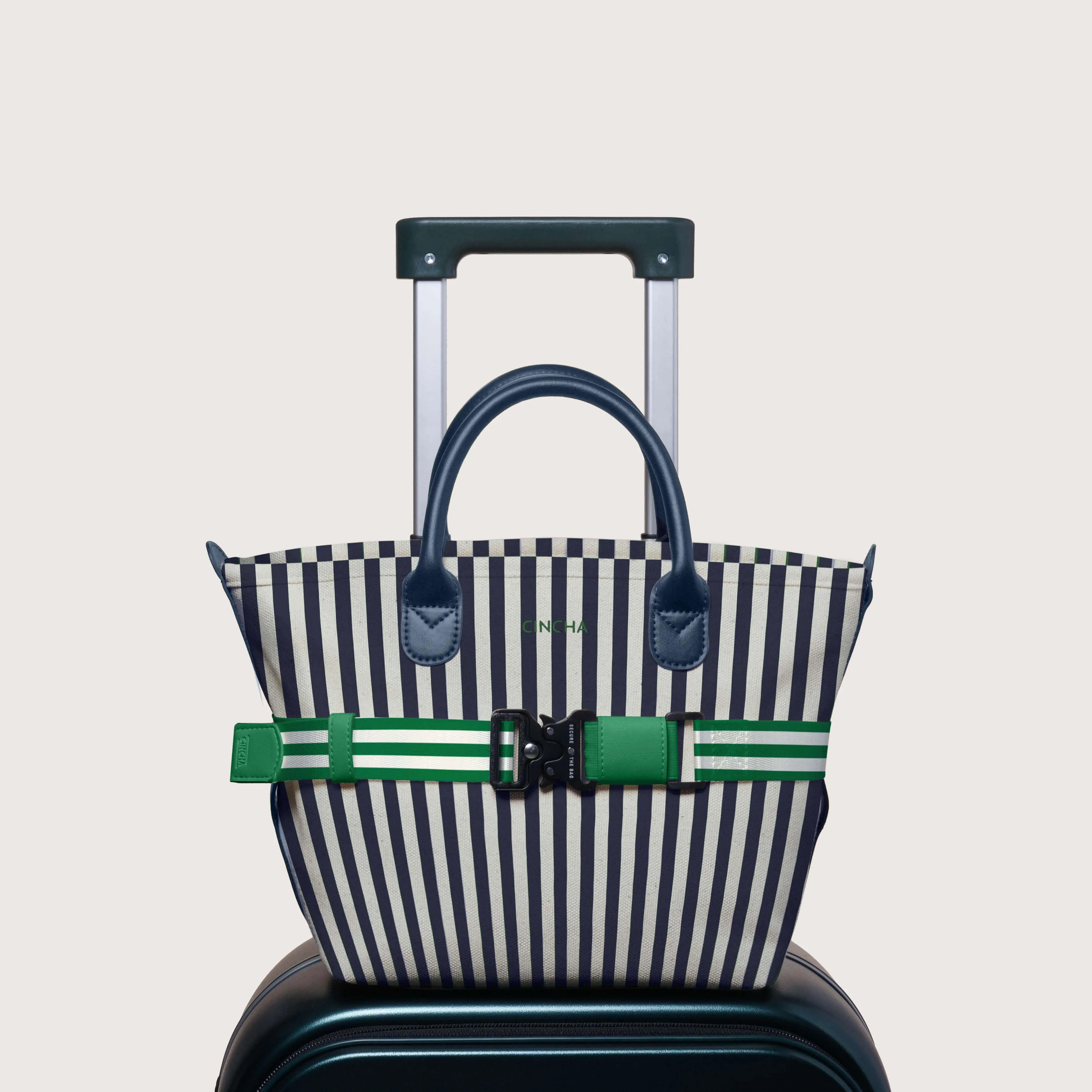 The Mini Canvas Go-Tote - Navy Stripe sold by Cincha Travel product image thumbnail 2