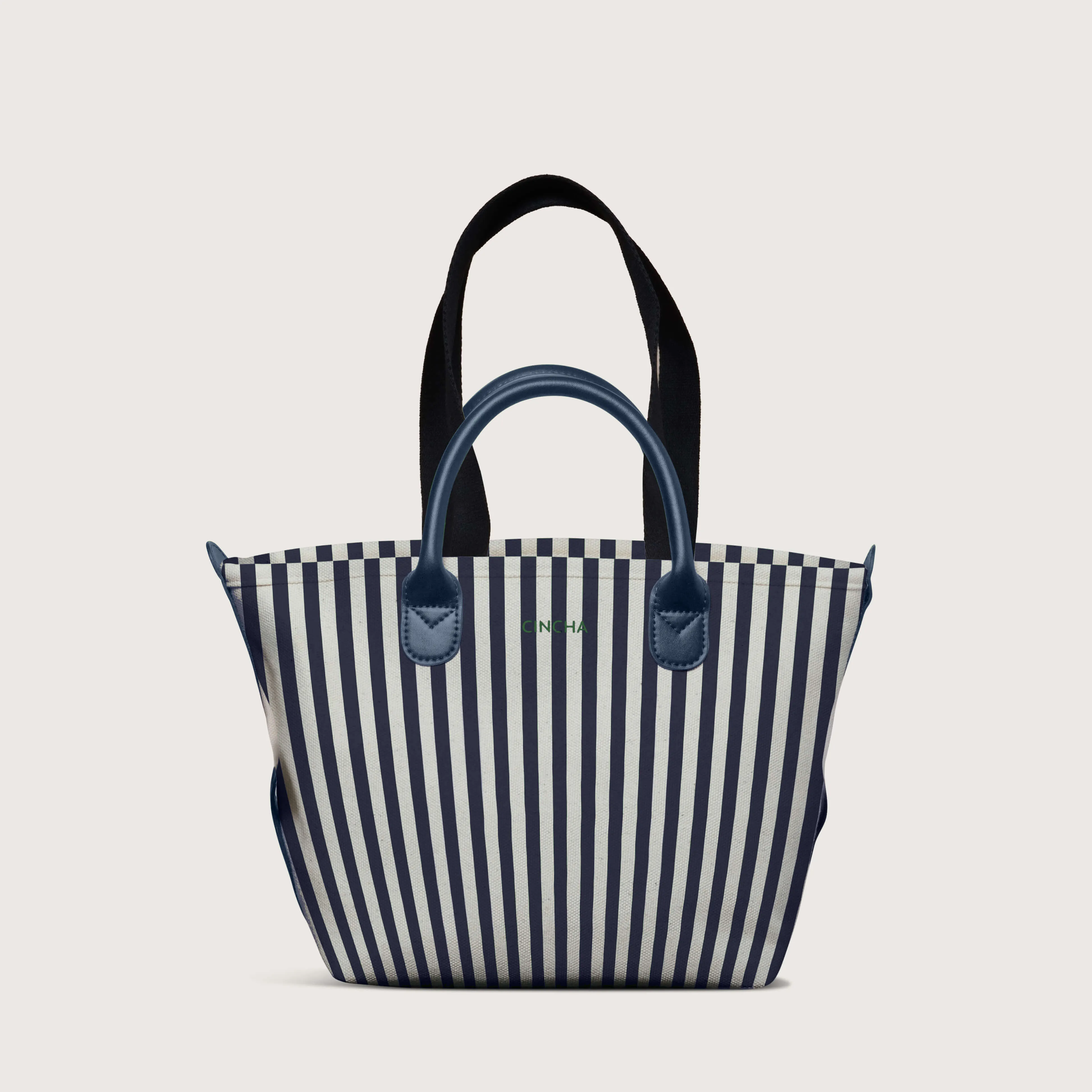The Mini Canvas Go-Tote - Navy Stripe sold by Cincha Travel