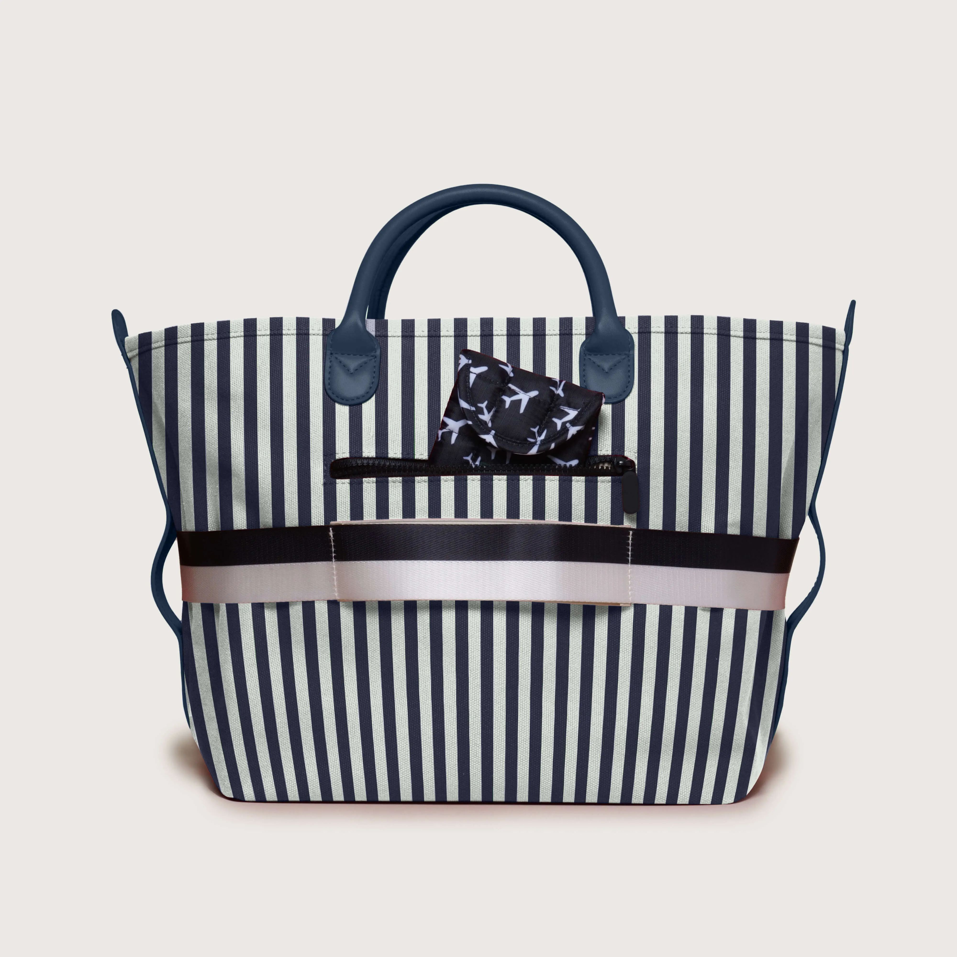 The Canvas Go-Tote - Navy Stripe sold by Cincha Travel product image thumbnail 3