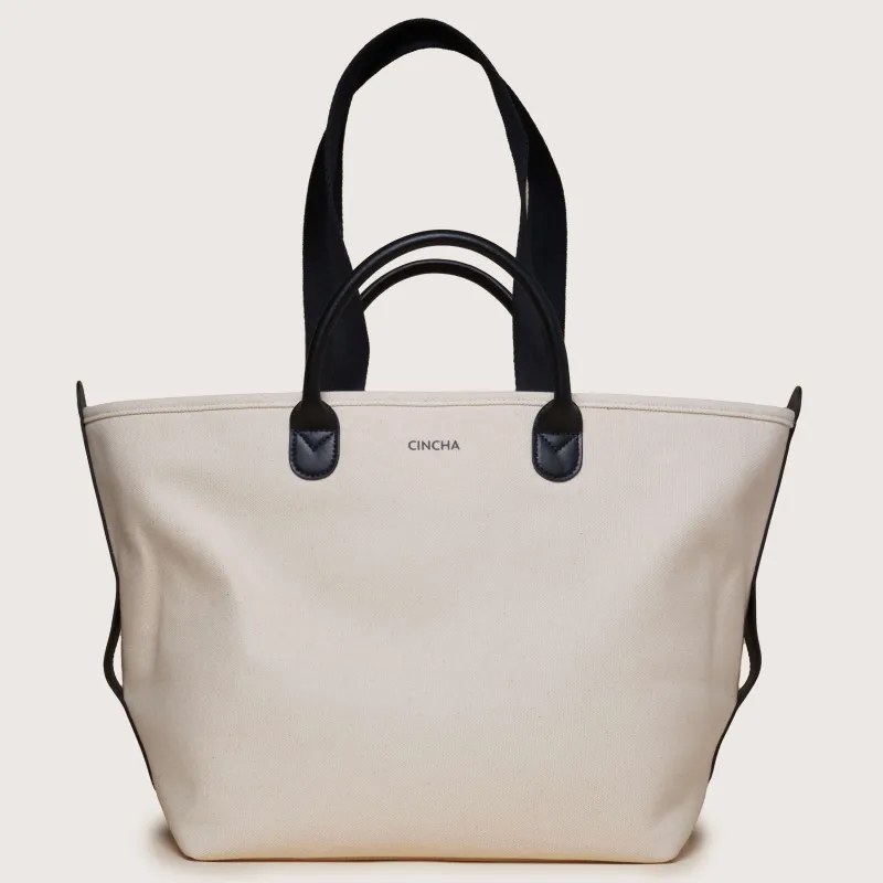The Canvas Go-Tote - Cream made by Cincha Travel