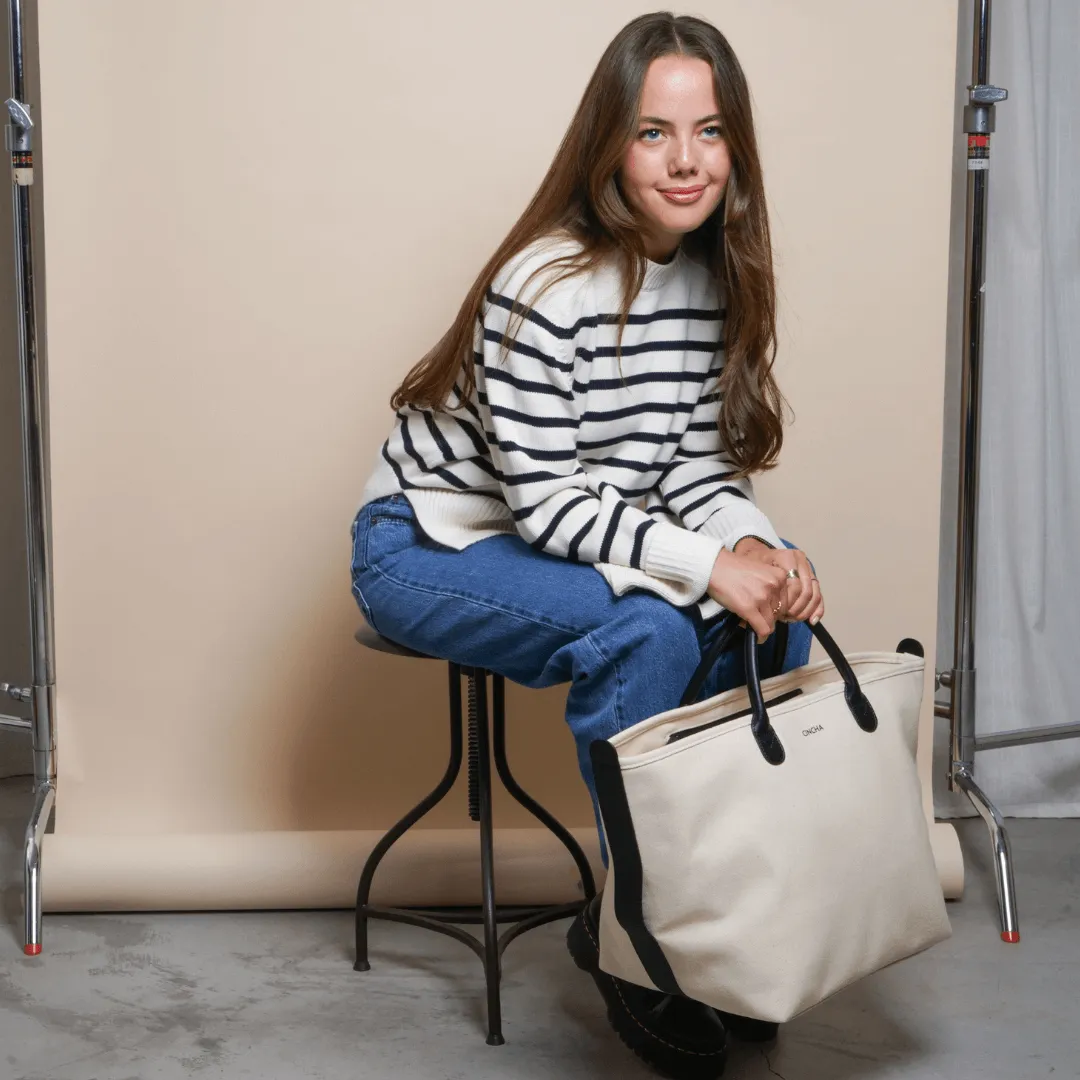 The Canvas Go-Tote - Cream sold by Cincha Travel product image thumbnail 5