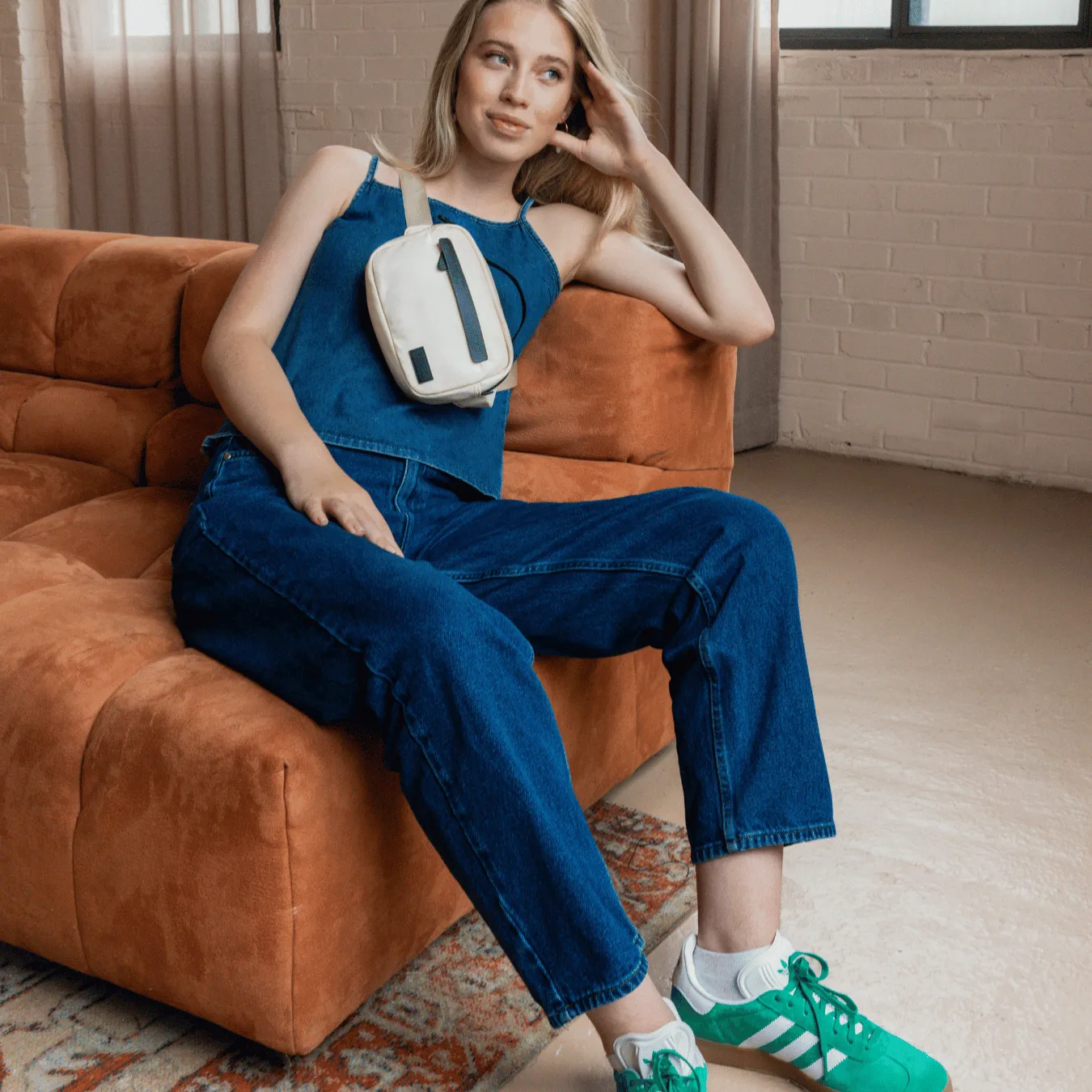 Travel Belt Bag - Cream sold by Cincha Travel product image thumbnail 3