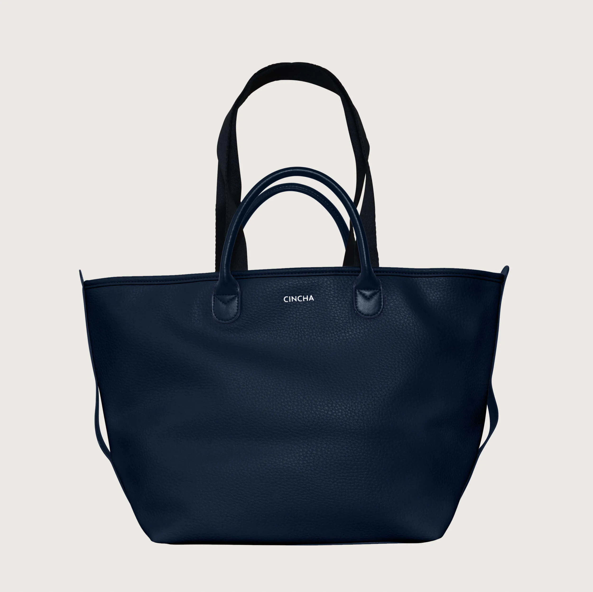 The Vegan Leather Go-Tote - Navy sold by Cincha Travel product image thumbnail 2