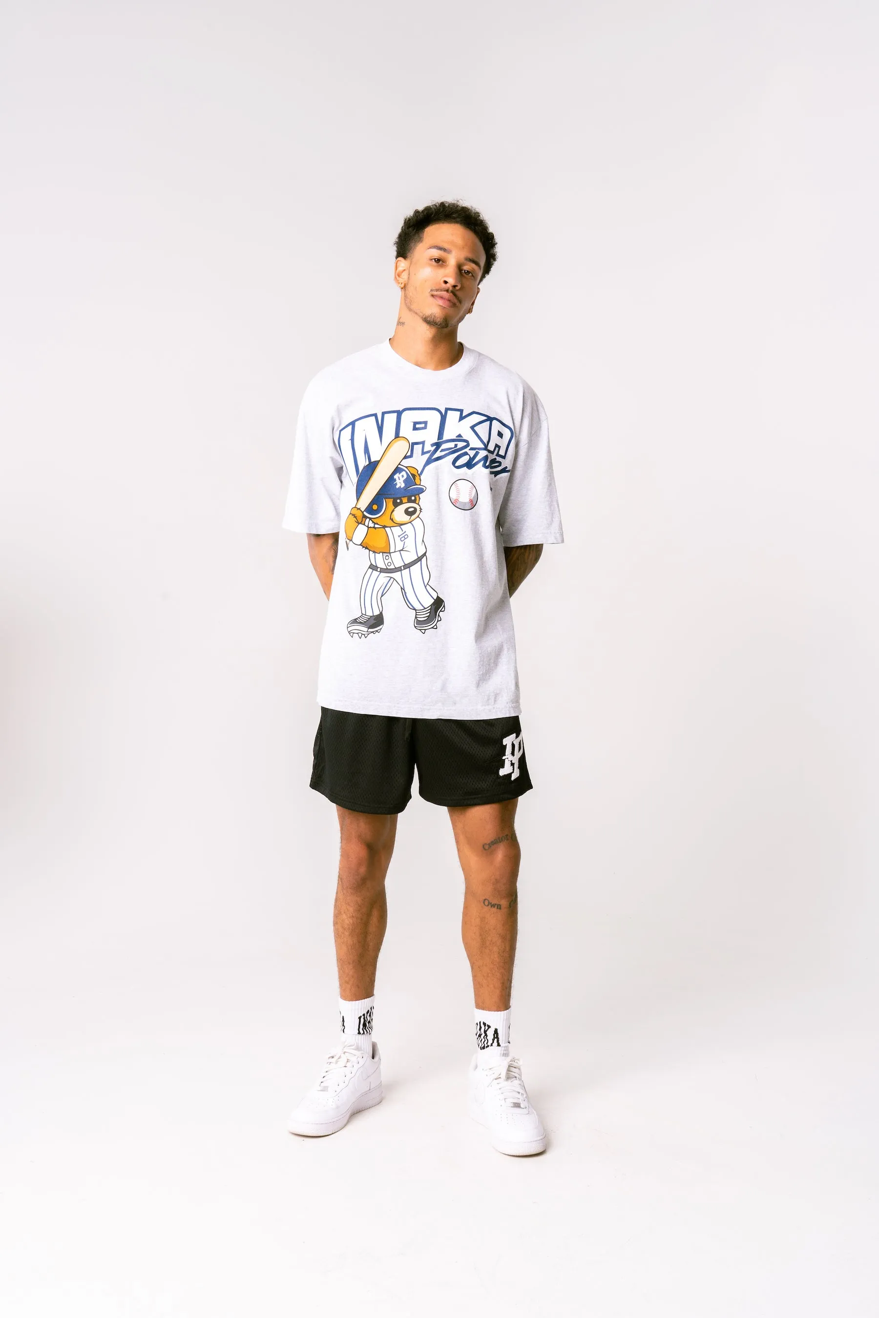 NY TEDDY TEE - GREY sold by Inaka power product image thumbnail 4