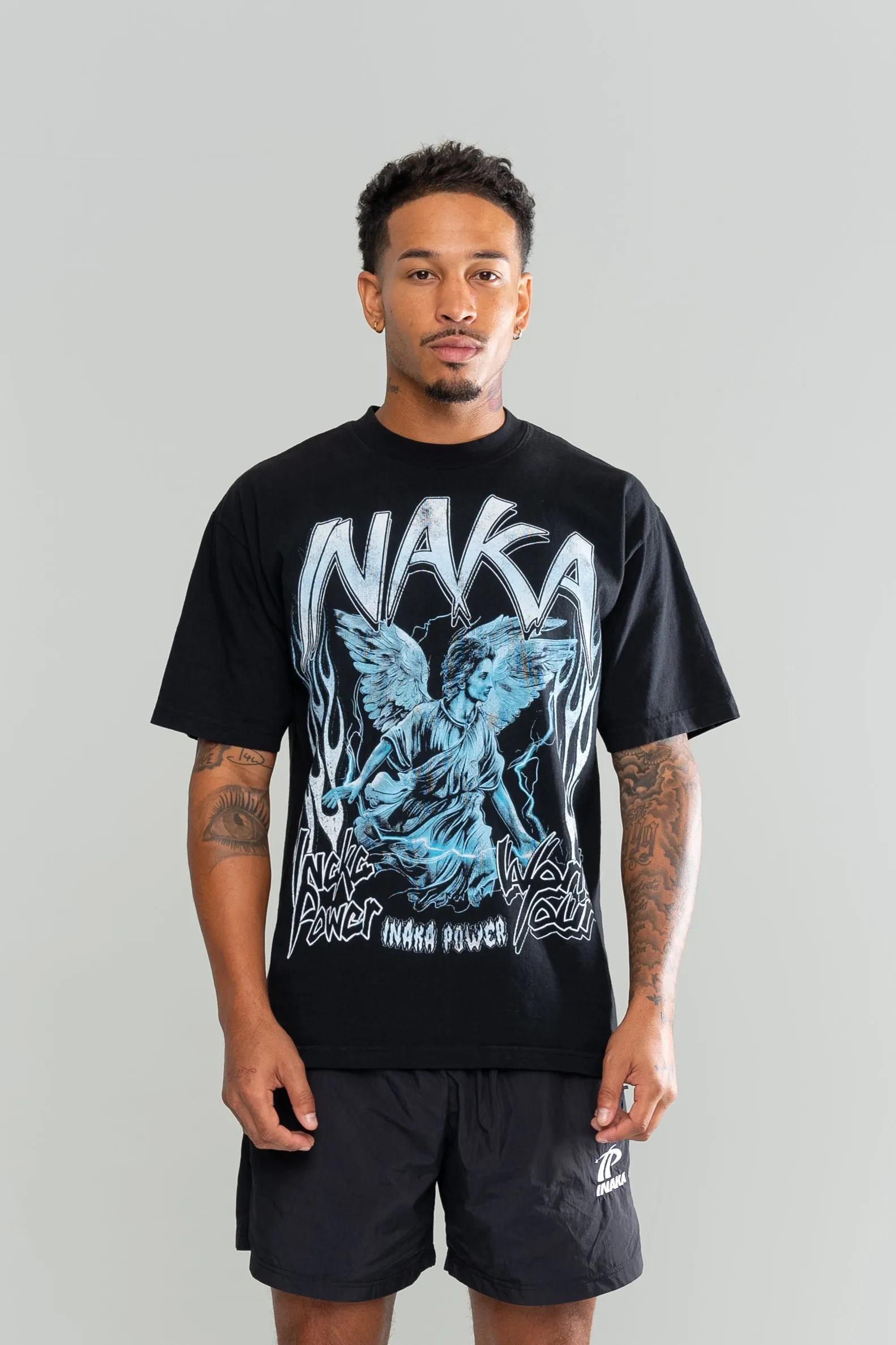 INAKA SAINT TOUR TEE - BLACK sold by Inaka power product image thumbnail 4