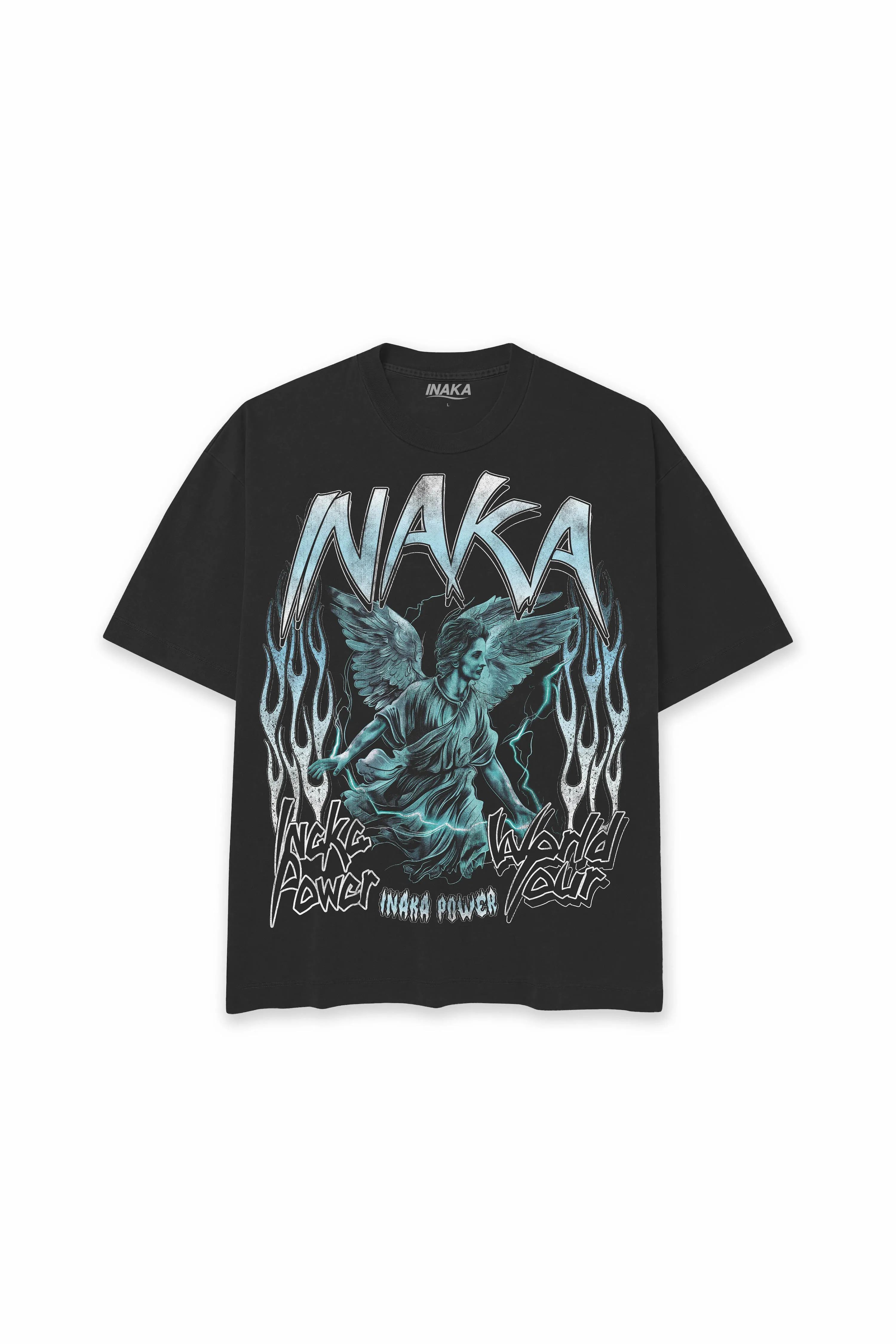 INAKA SAINT TOUR TEE - BLACK sold by Inaka power