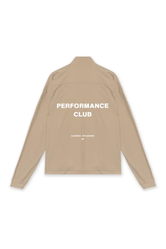 PERFORMANCE CLUB 1/4 ZIP JACKET - TAUPE sold by Inaka power
