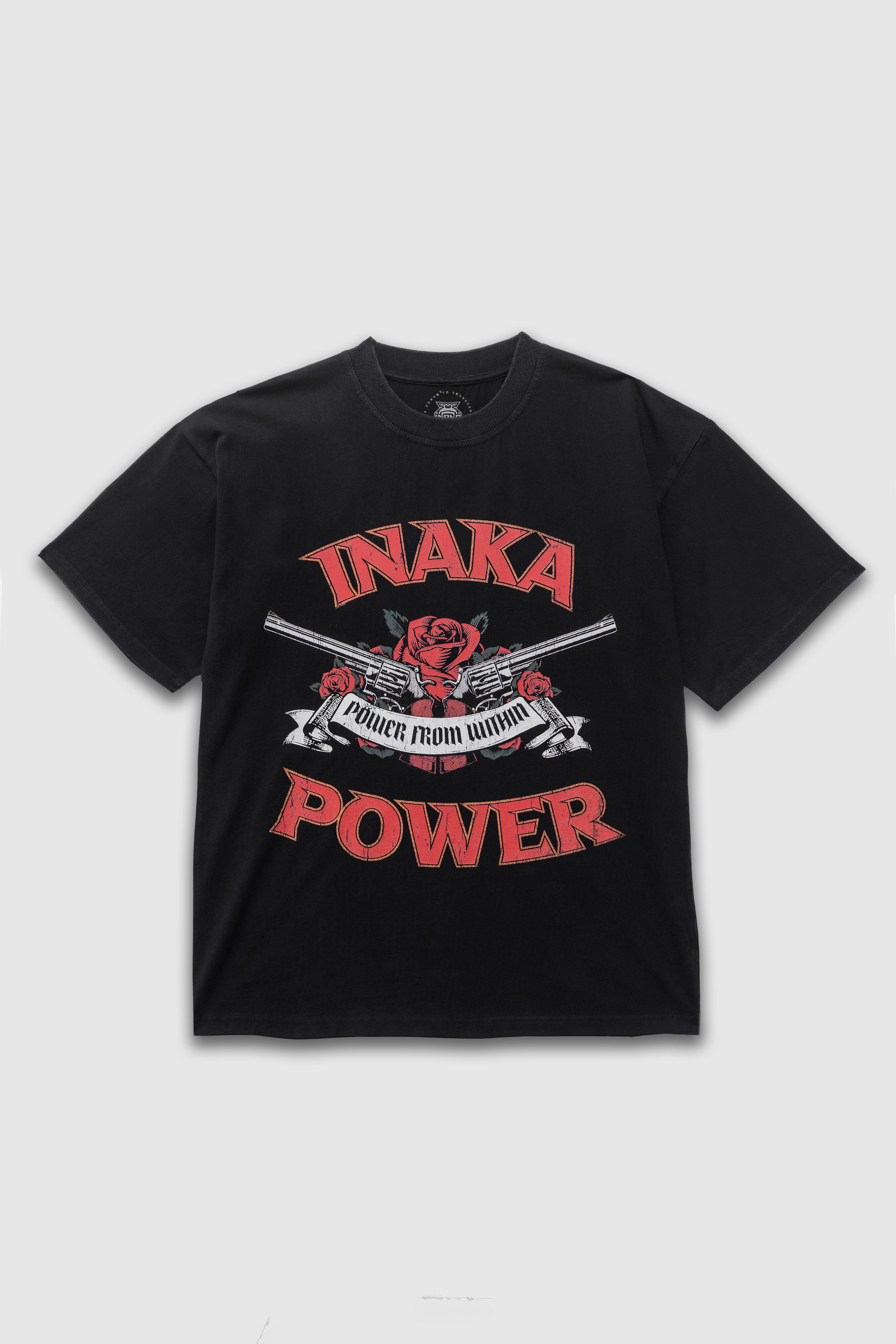 GUNS AND ROSES TEE - BLACK sold by Inaka power