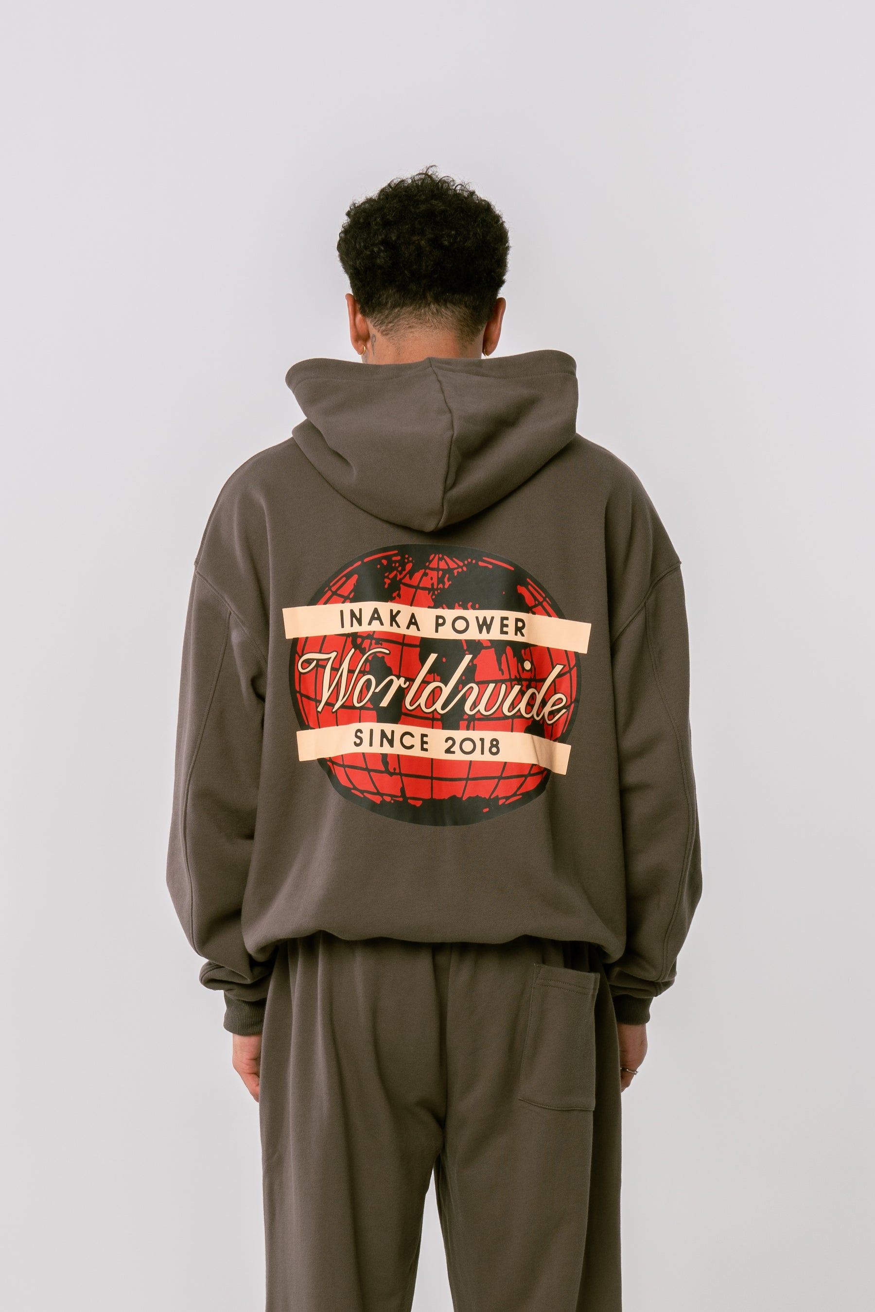 EST. WorldWide Hoodie - Charcoal sold by Inaka power product image thumbnail 3