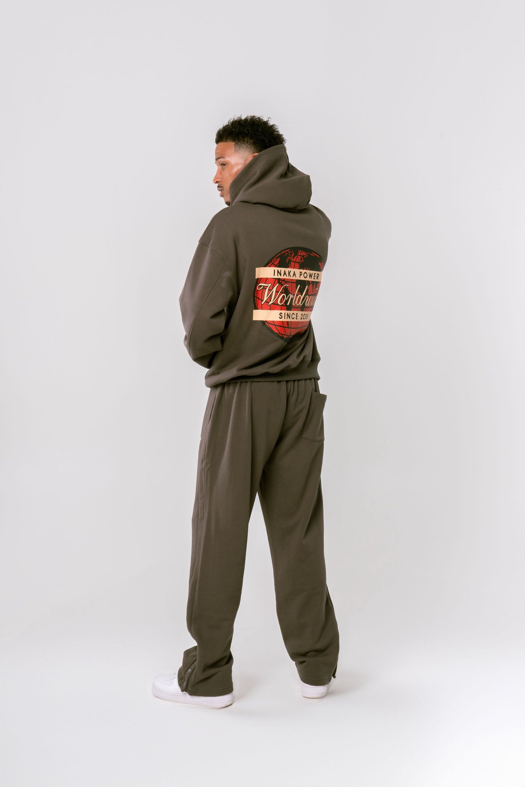 EST. WorldWide Hoodie - Charcoal sold by Inaka power product image thumbnail 2