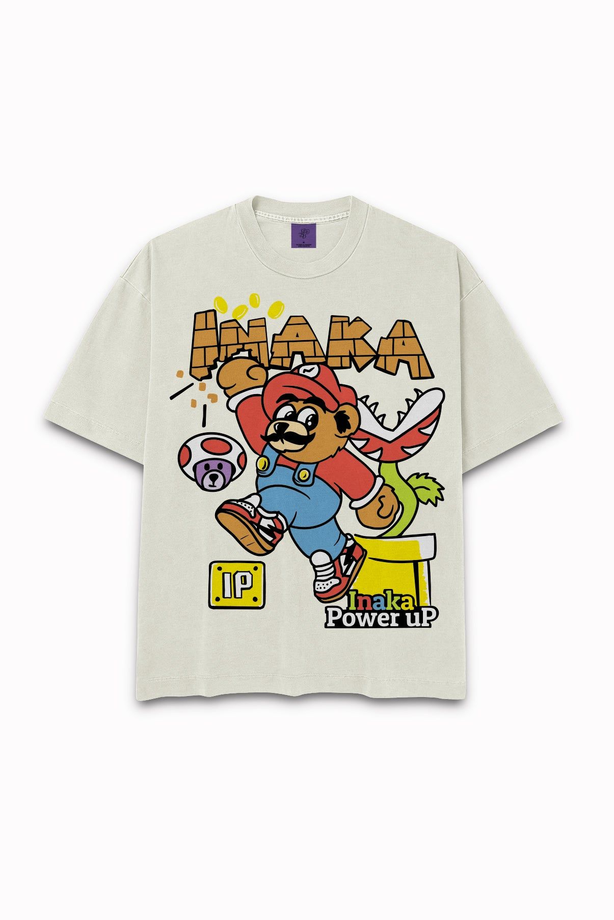 Power Up Tee - Cream sold by Inaka power