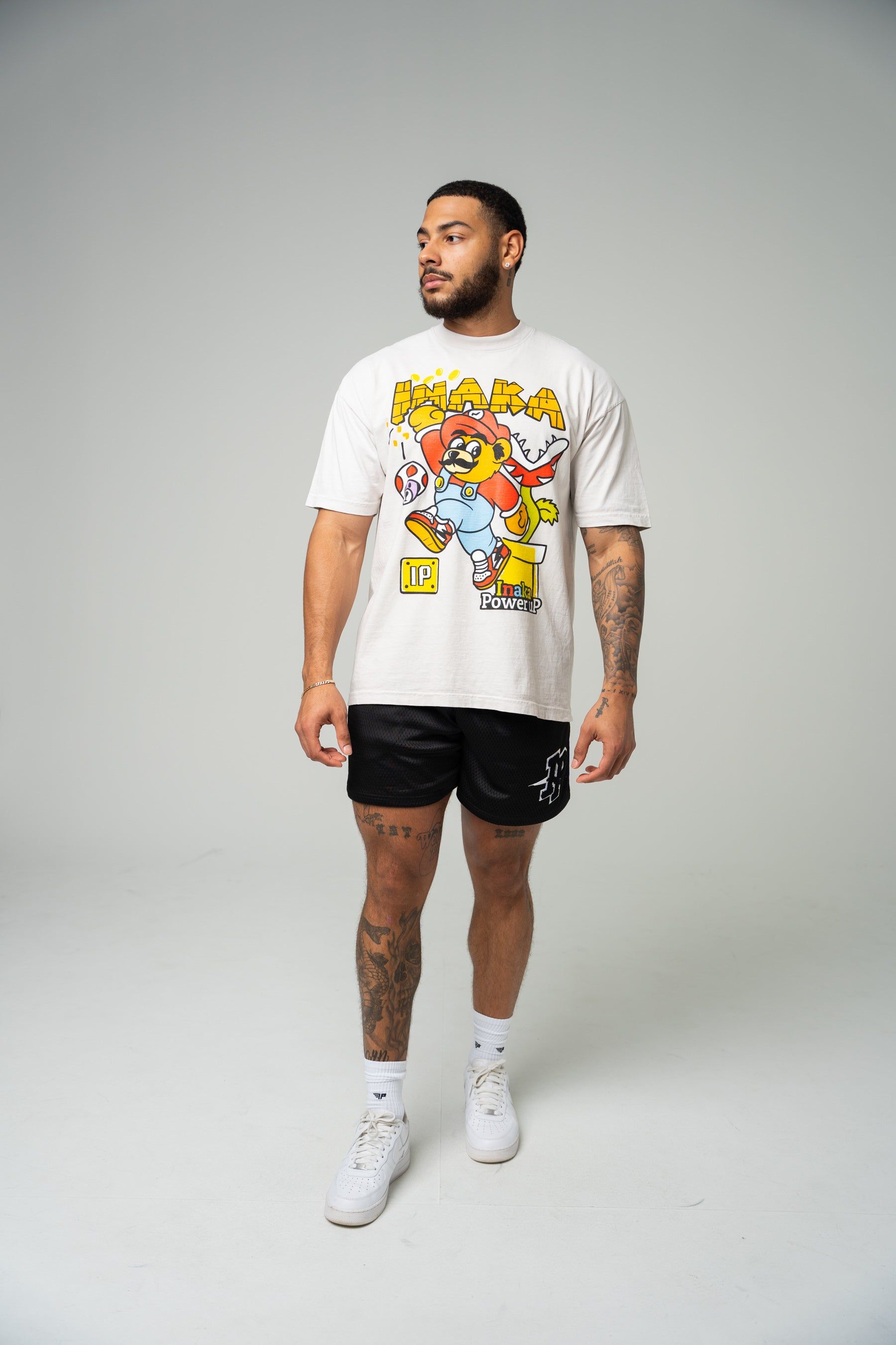 Power Up Tee - Cream sold by Inaka power product image thumbnail 3