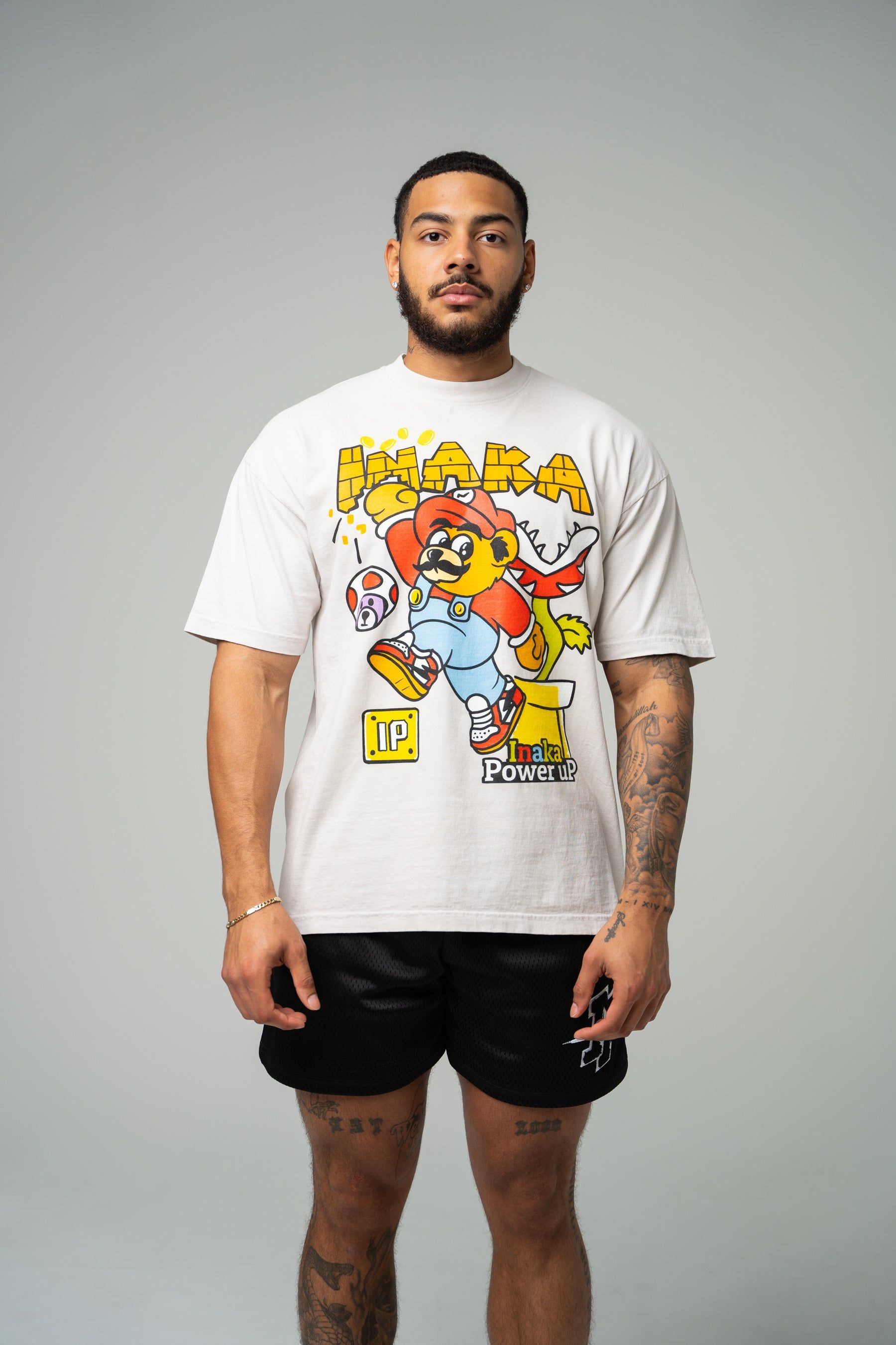 Power Up Tee - Cream sold by Inaka power product image thumbnail 2