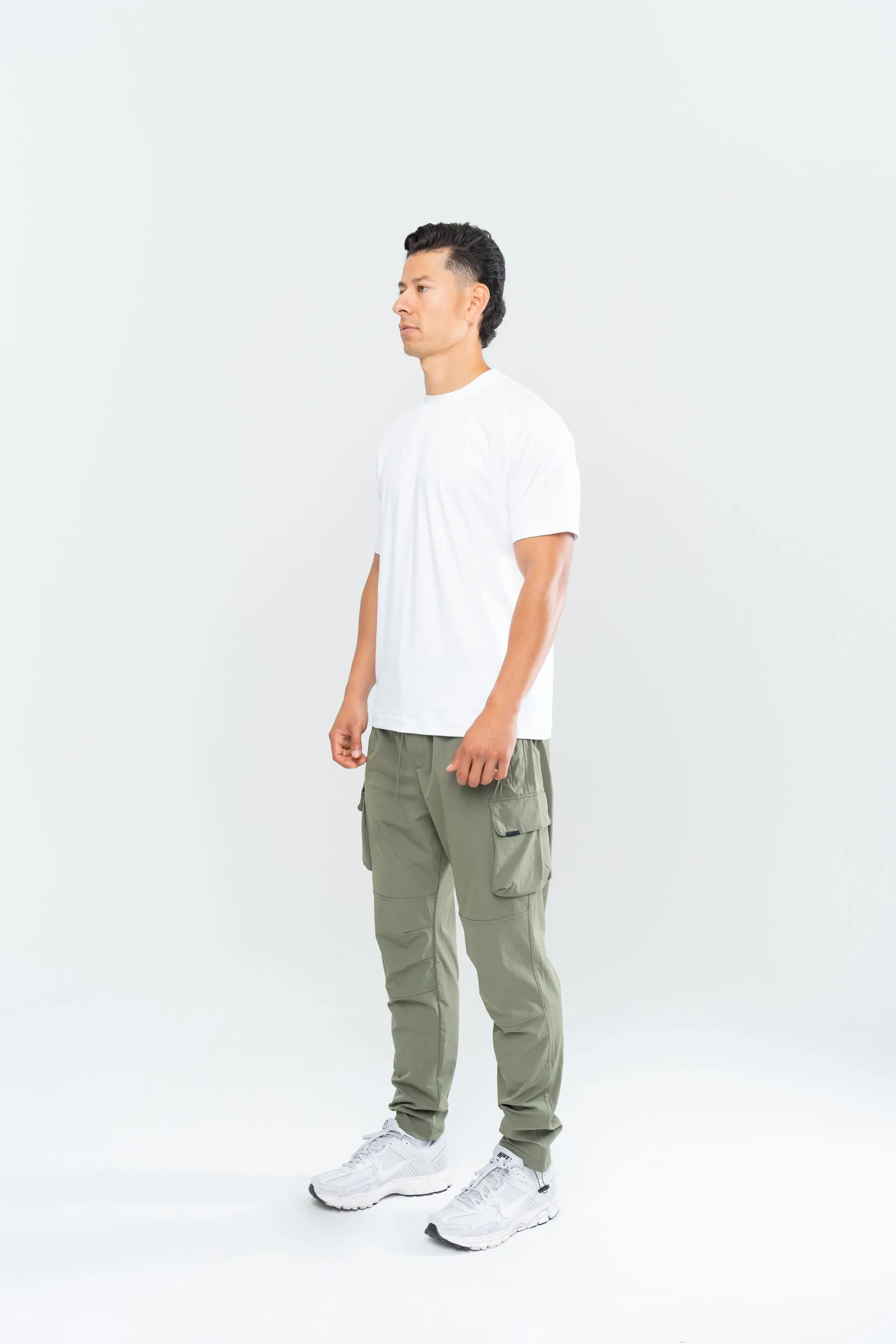 MEN'S PERFORMANCE TECH CARGO JOGGERS - OLIVE sold by Inaka power product image thumbnail 4