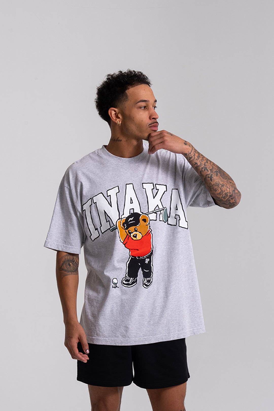 Teddy Woods Tee - Grey sold by Inaka power product image thumbnail 4