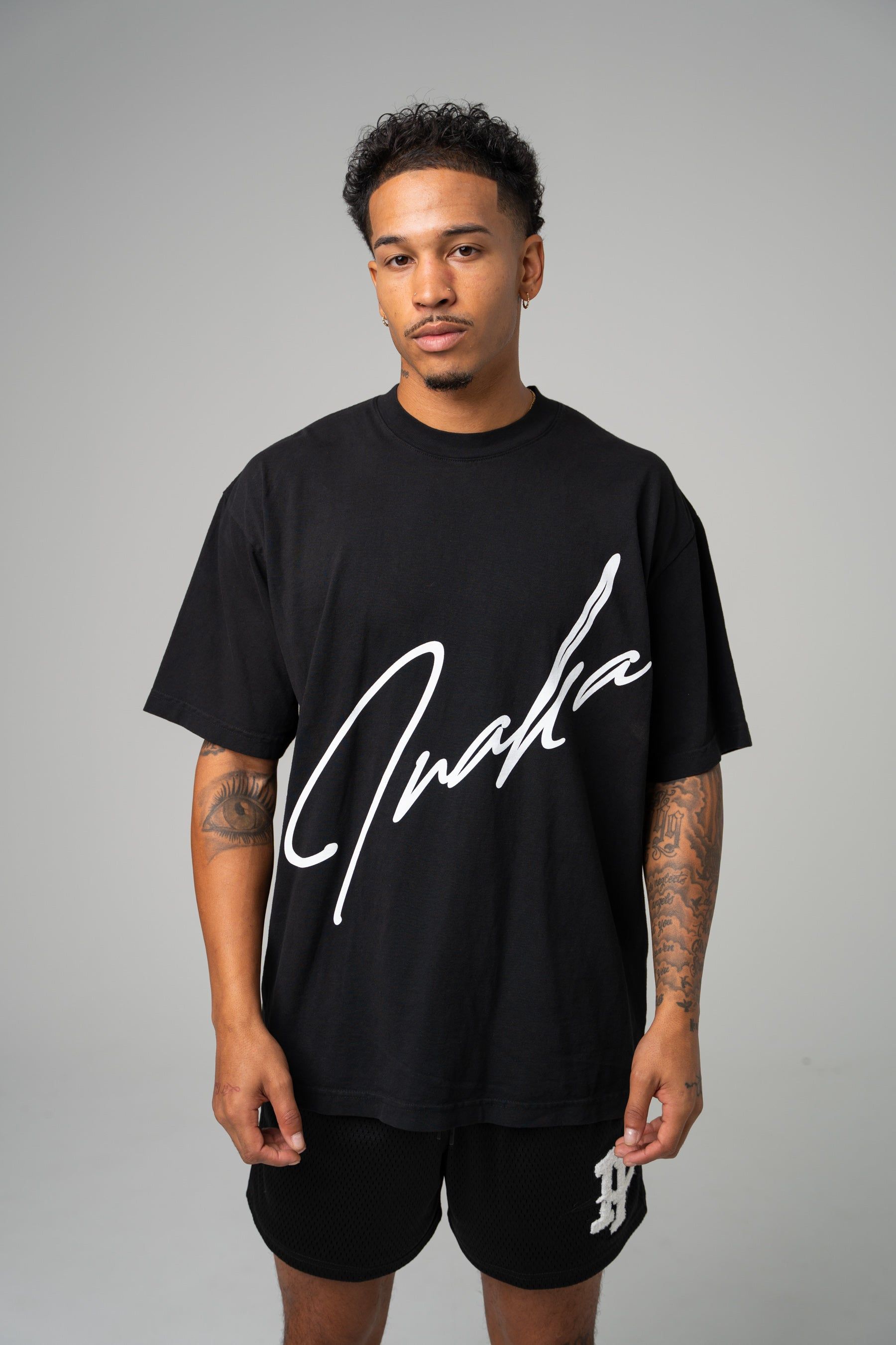 Signature Tee - Black sold by Inaka power product image thumbnail 2