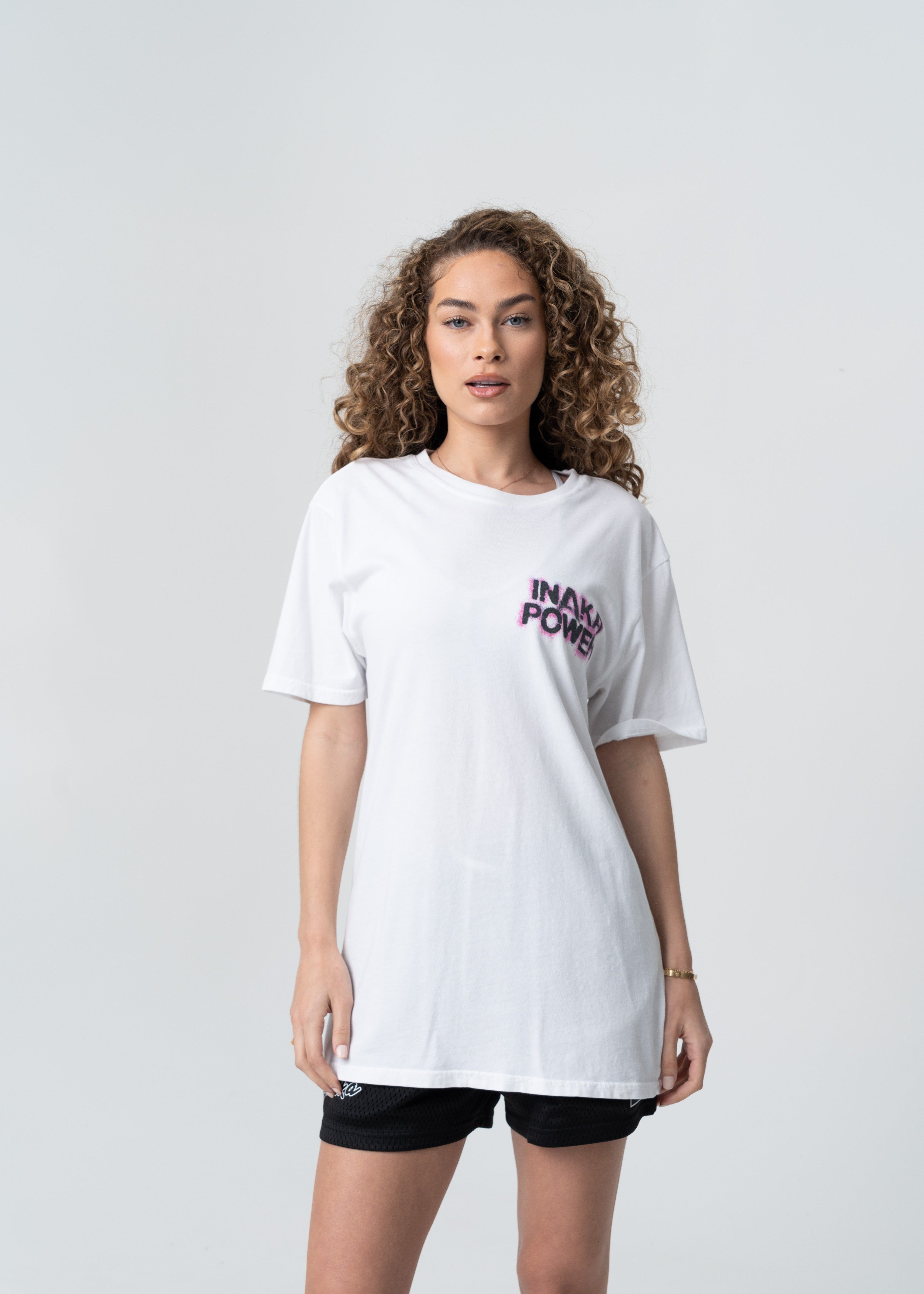 Spray Paint Tee - White sold by Inaka power product image thumbnail 3