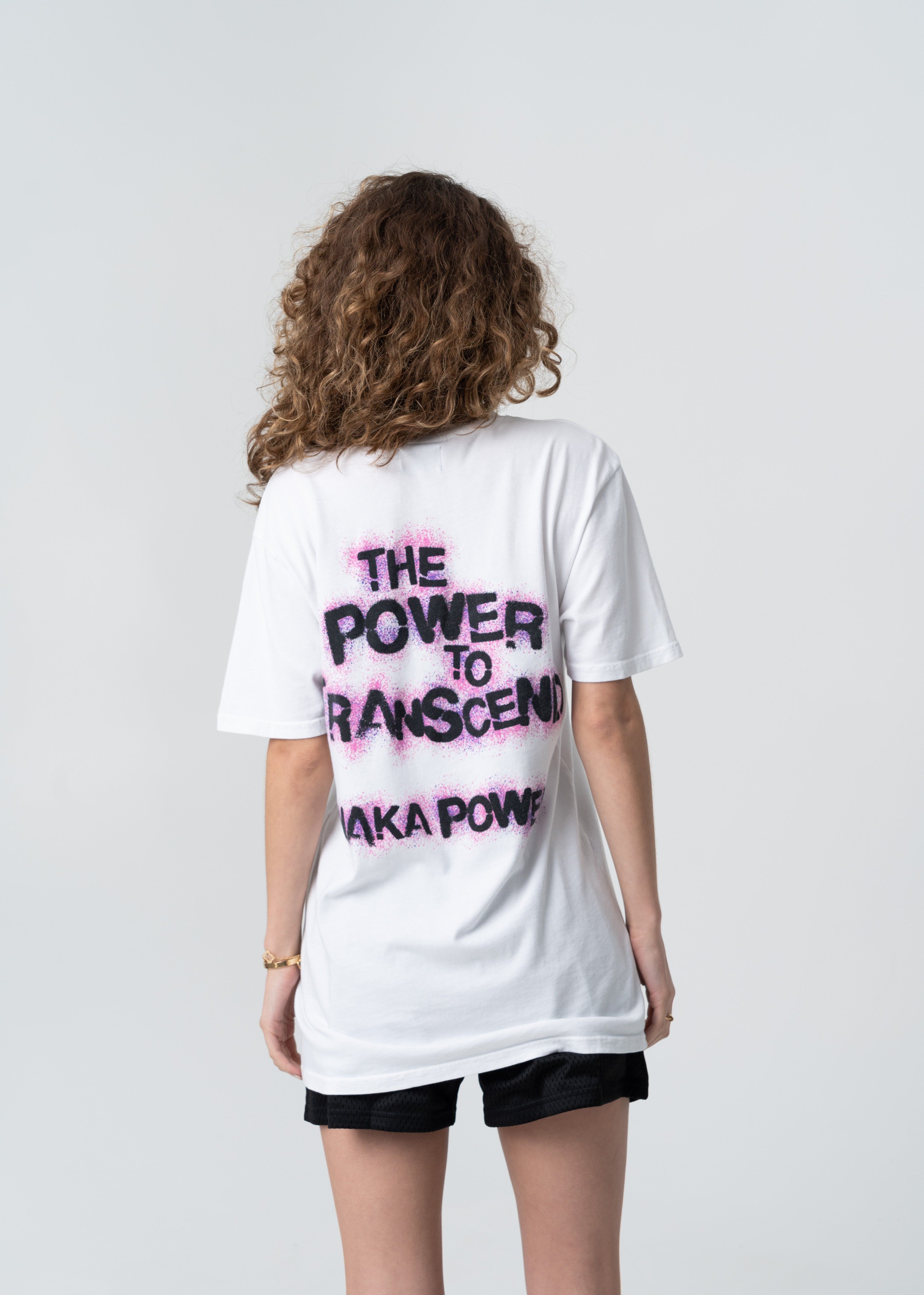 Spray Paint Tee - White sold by Inaka power product image thumbnail 4