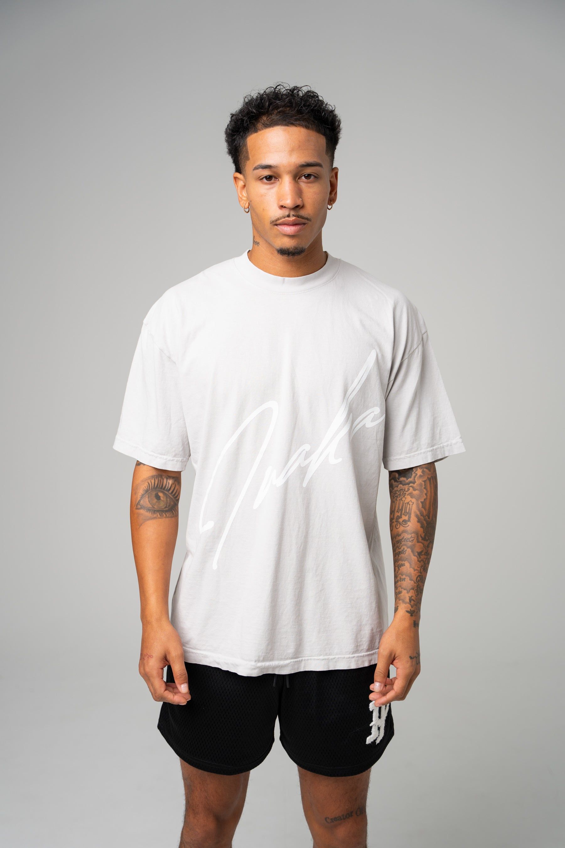 Signature Tee - Light Grey sold by Inaka power product image thumbnail 2