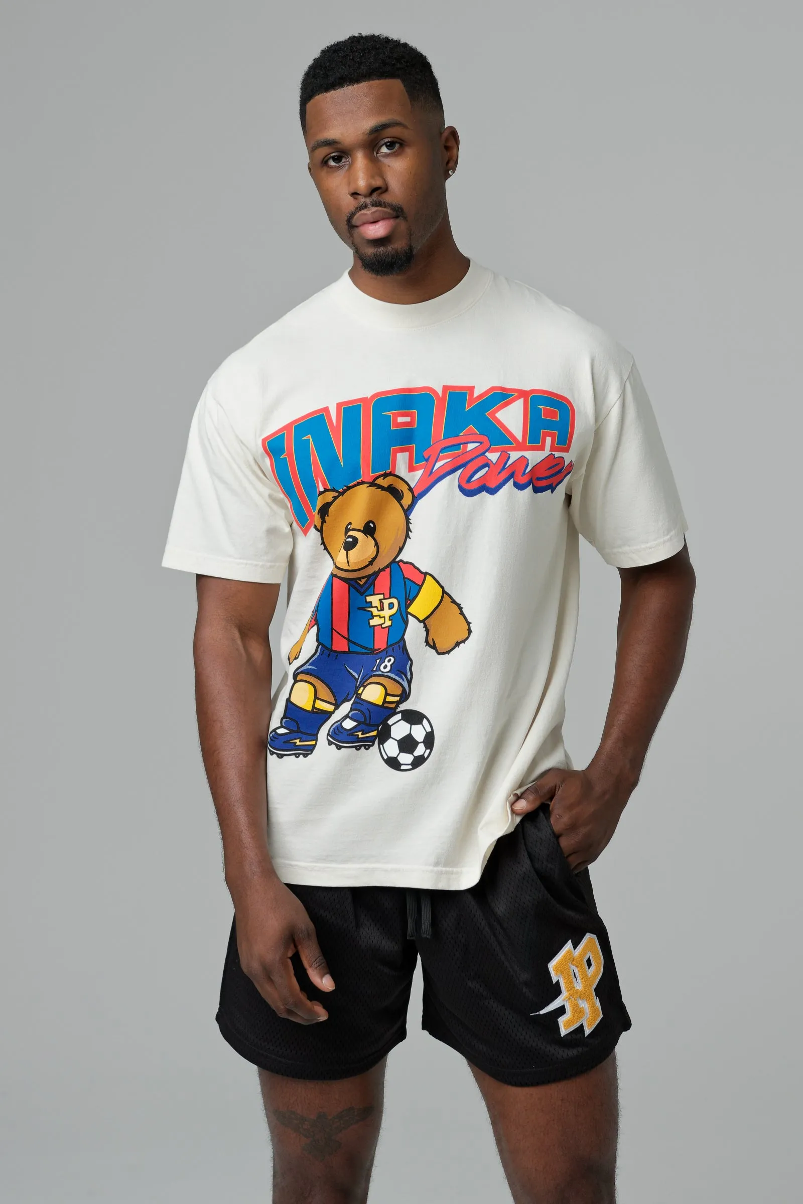 BARCELONA TEDDY TEE - WHITE sold by Inaka power