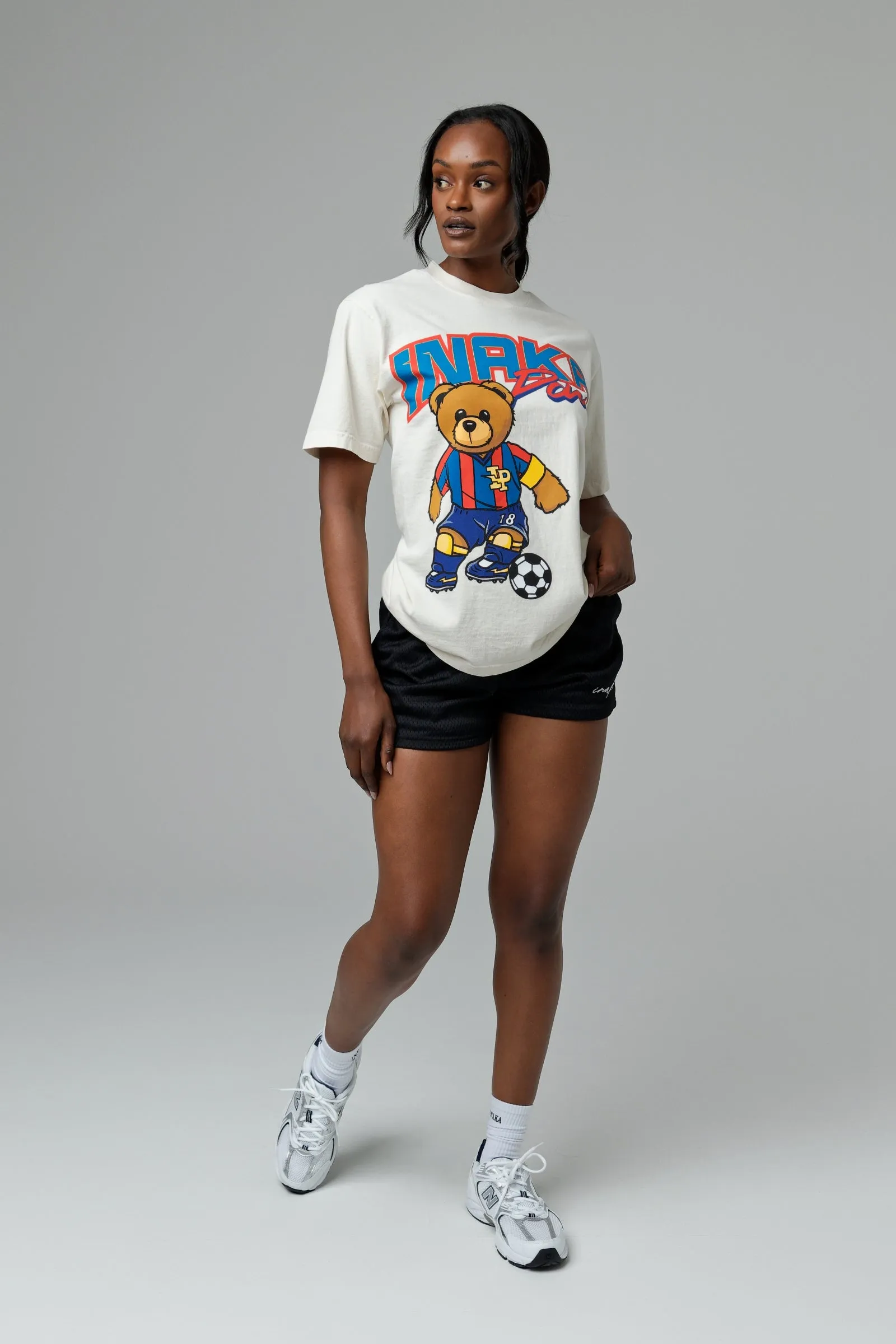 BARCELONA TEDDY TEE - WHITE sold by Inaka power product image thumbnail 3