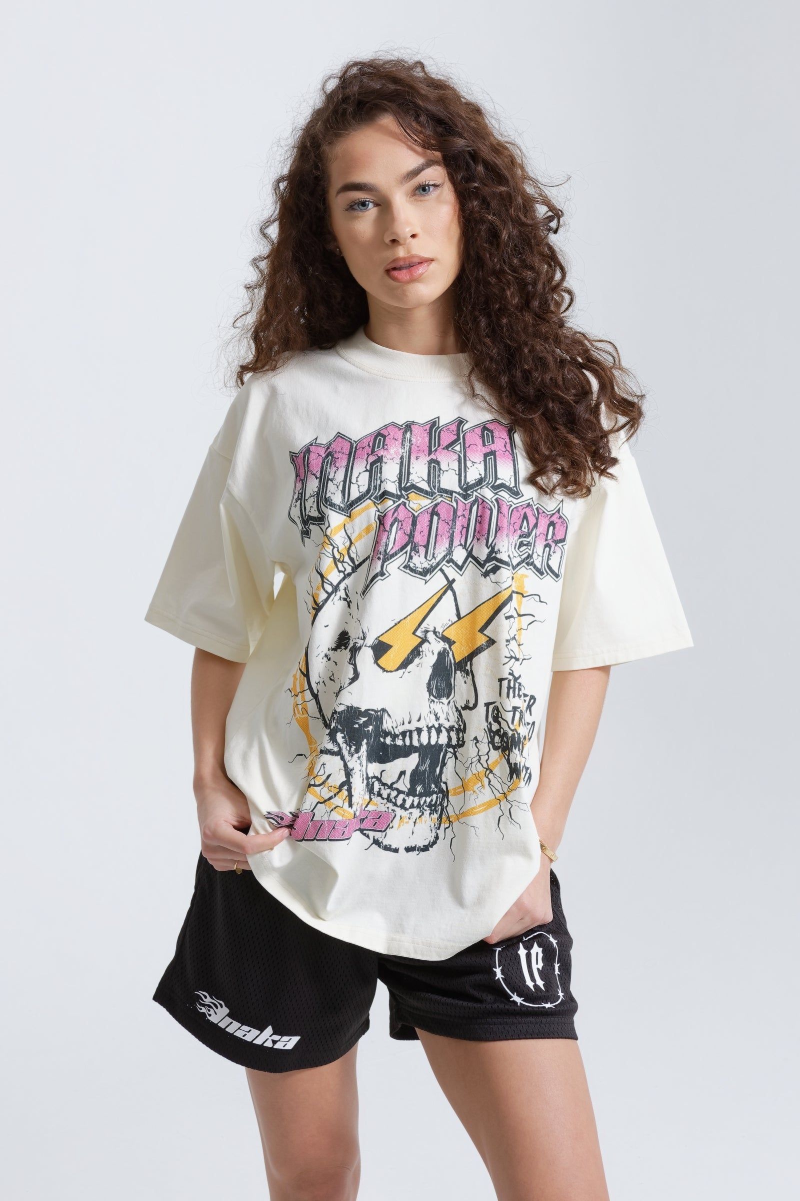 Electric Rodeo Tee - Cream sold by Inaka power product image thumbnail 2