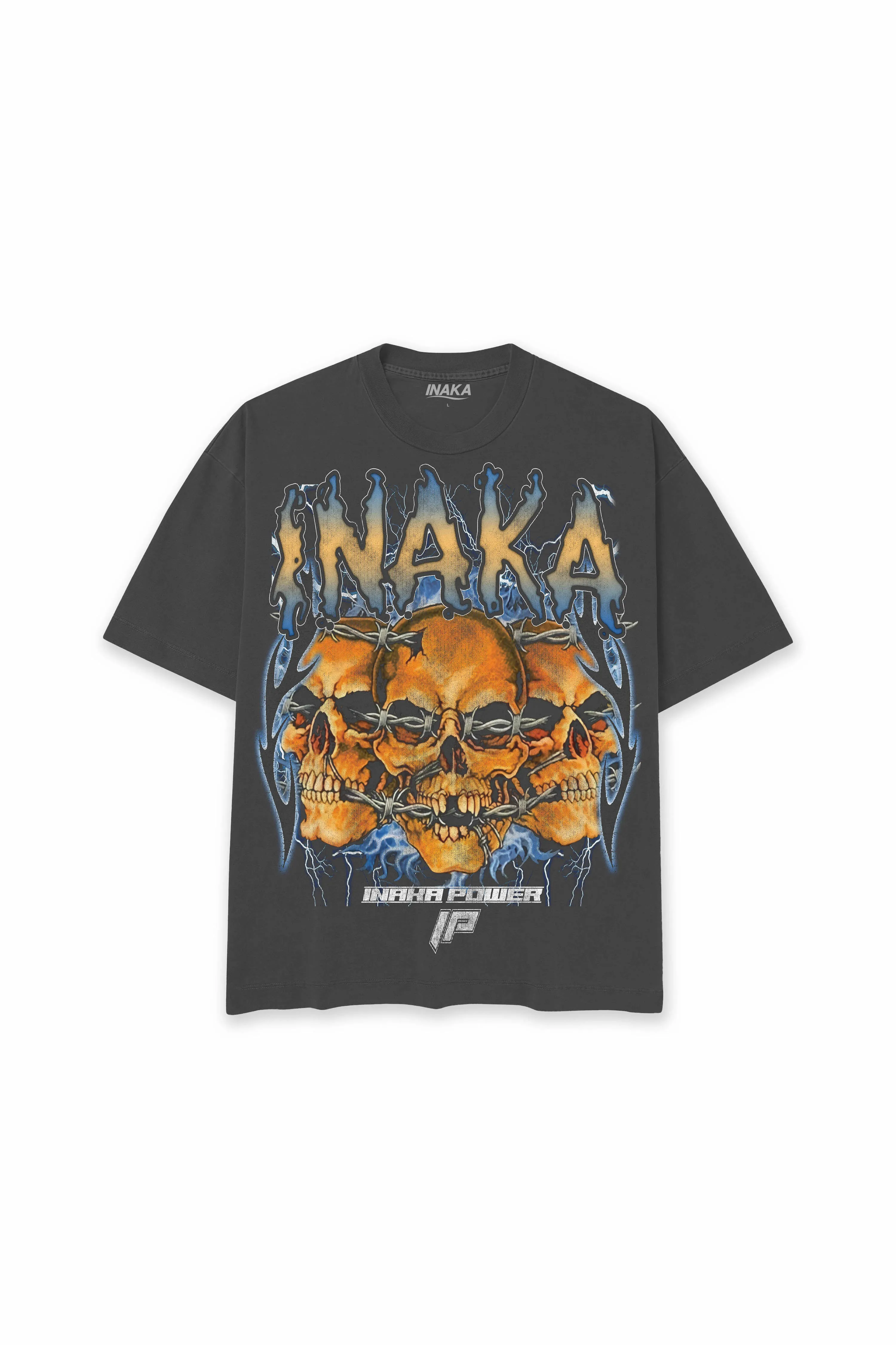 INAKA SKULL CRUSHER TEE - VINTAGE BLACK sold by Inaka power