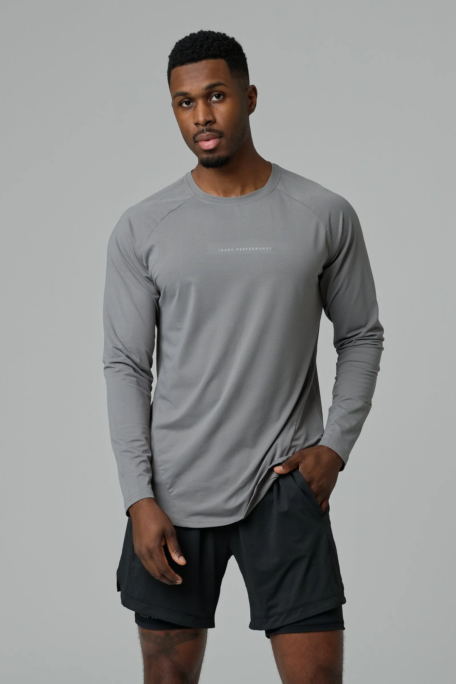 CORELITE LONG SLEEVE - STEEL GREY sold by Inaka power
