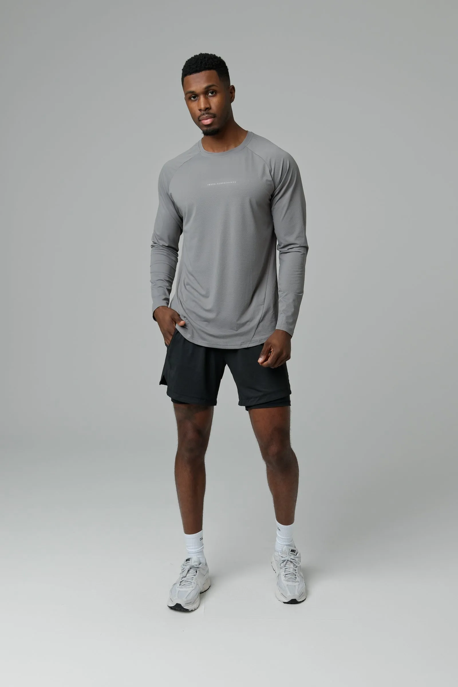 CORELITE LONG SLEEVE - STEEL GREY sold by Inaka power product image thumbnail 2