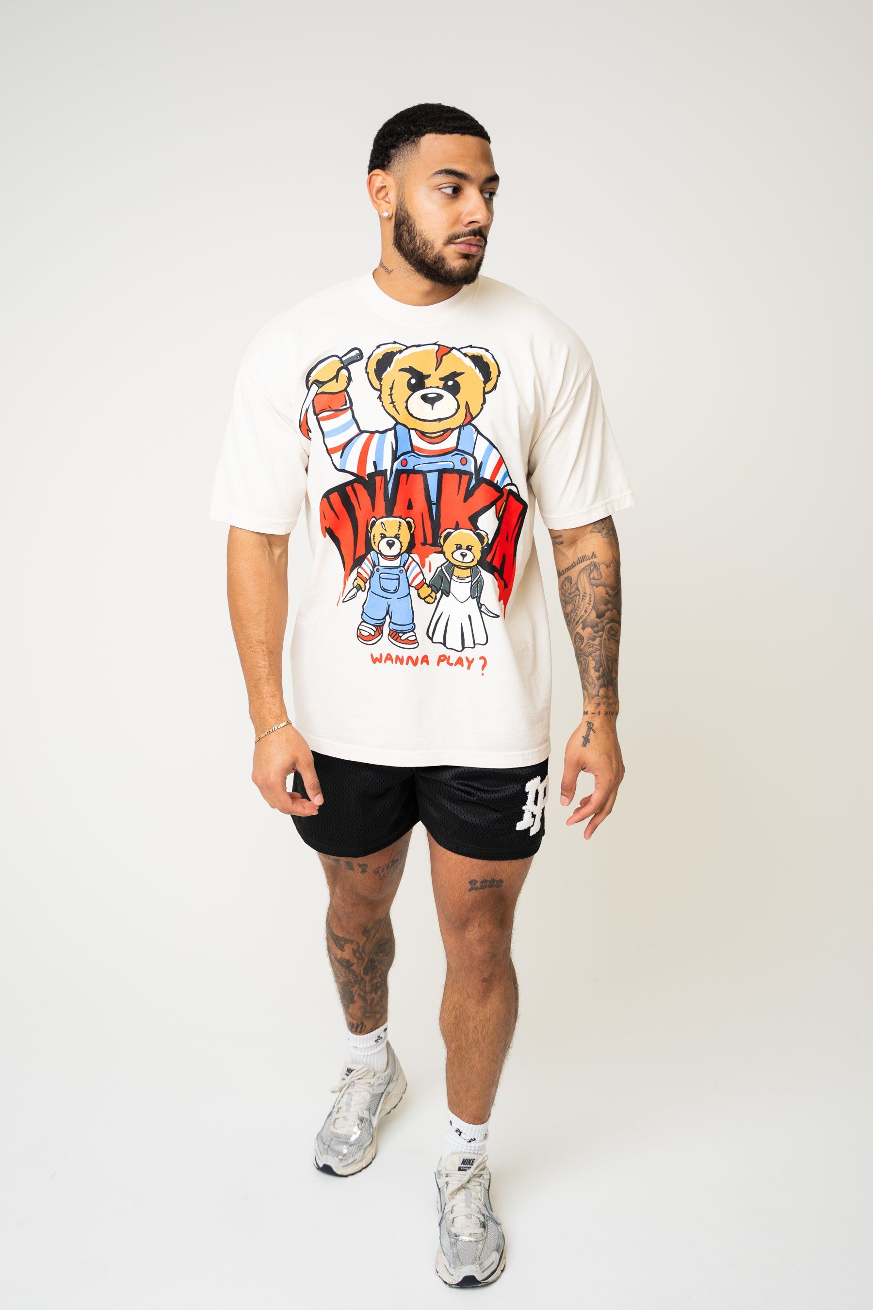Chucky Teddy Tee - Cream sold by Inaka power product image thumbnail 2