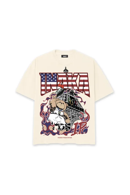 GOLD MEDAL TEDDY TEE - CREAM sold by Inaka power