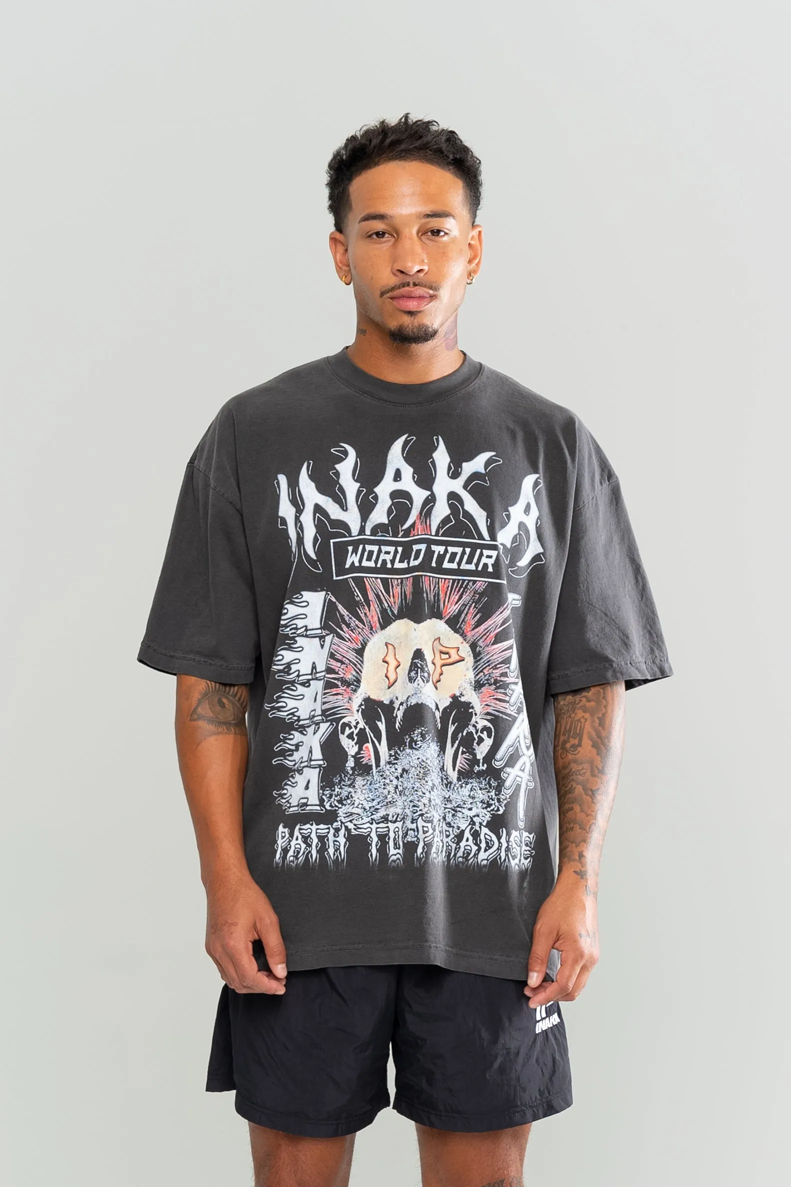 INAKA PATH TO PARADISE TEE - VINTAGE BLACK sold by Inaka power product image thumbnail 4