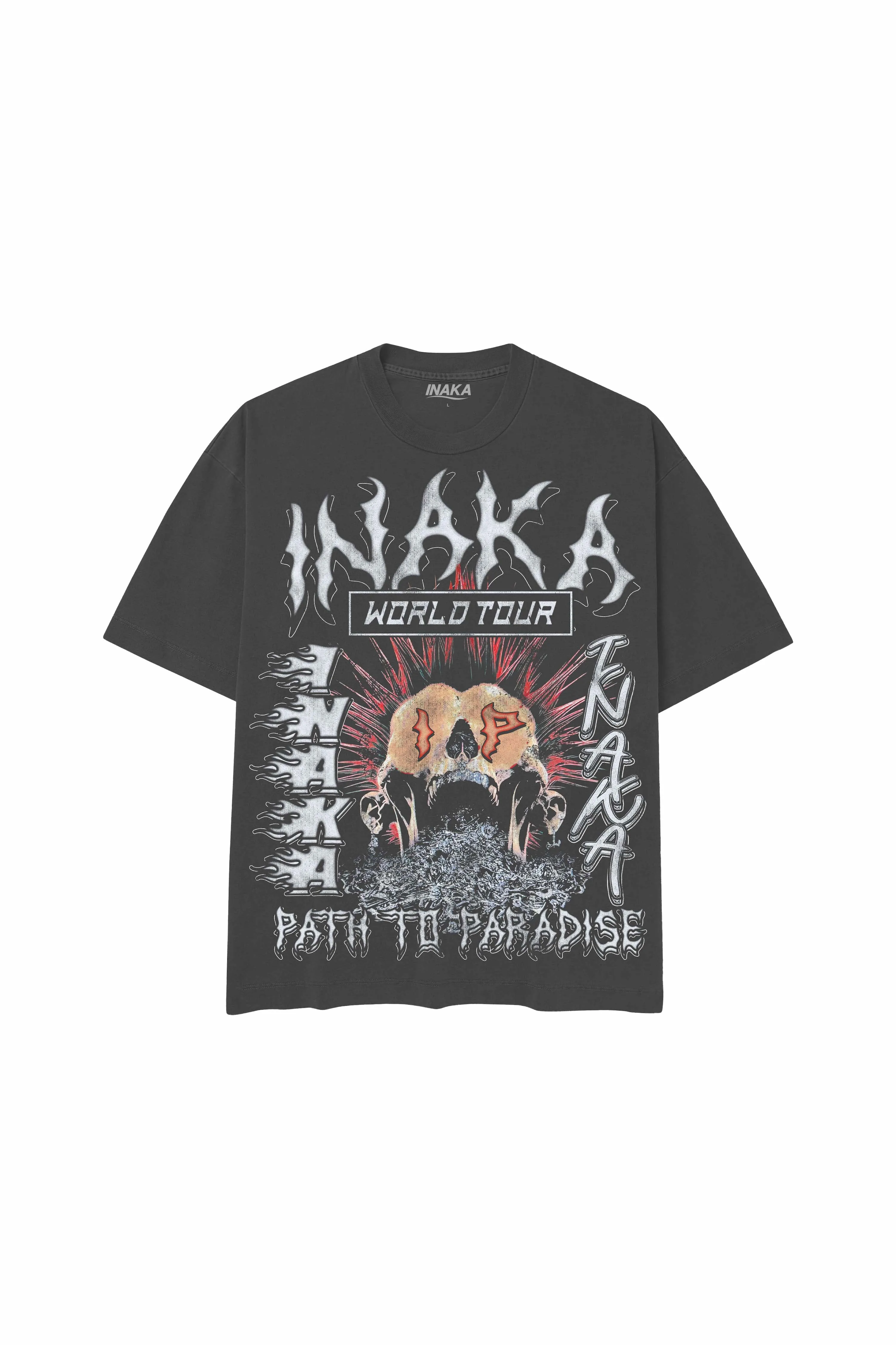 INAKA PATH TO PARADISE TEE - VINTAGE BLACK sold by Inaka power