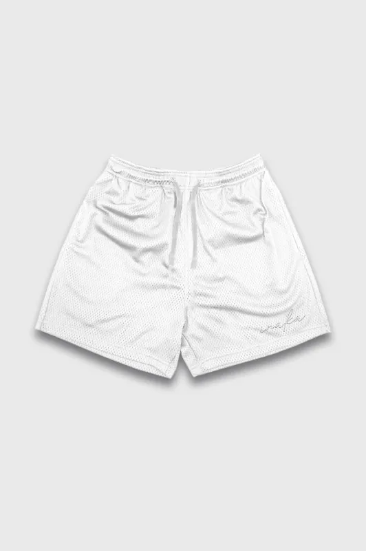 WOMEN'S BASIC SHORTS - PLATINUM WHITE sold by Inaka power
