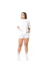 WOMEN'S BASIC SHORTS - PLATINUM WHITE sold by Inaka power