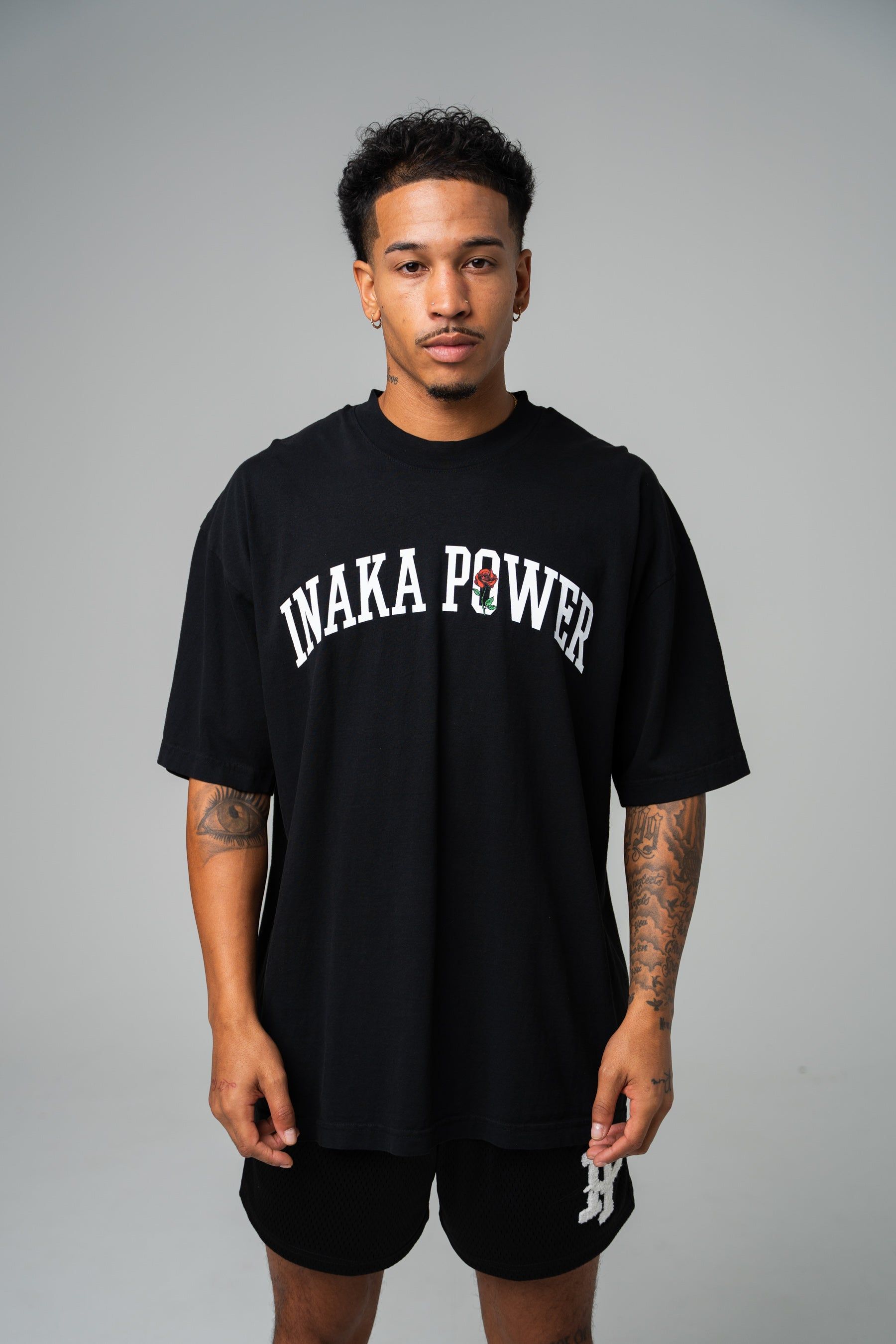 Rose Tee - Black sold by Inaka power product image thumbnail 2