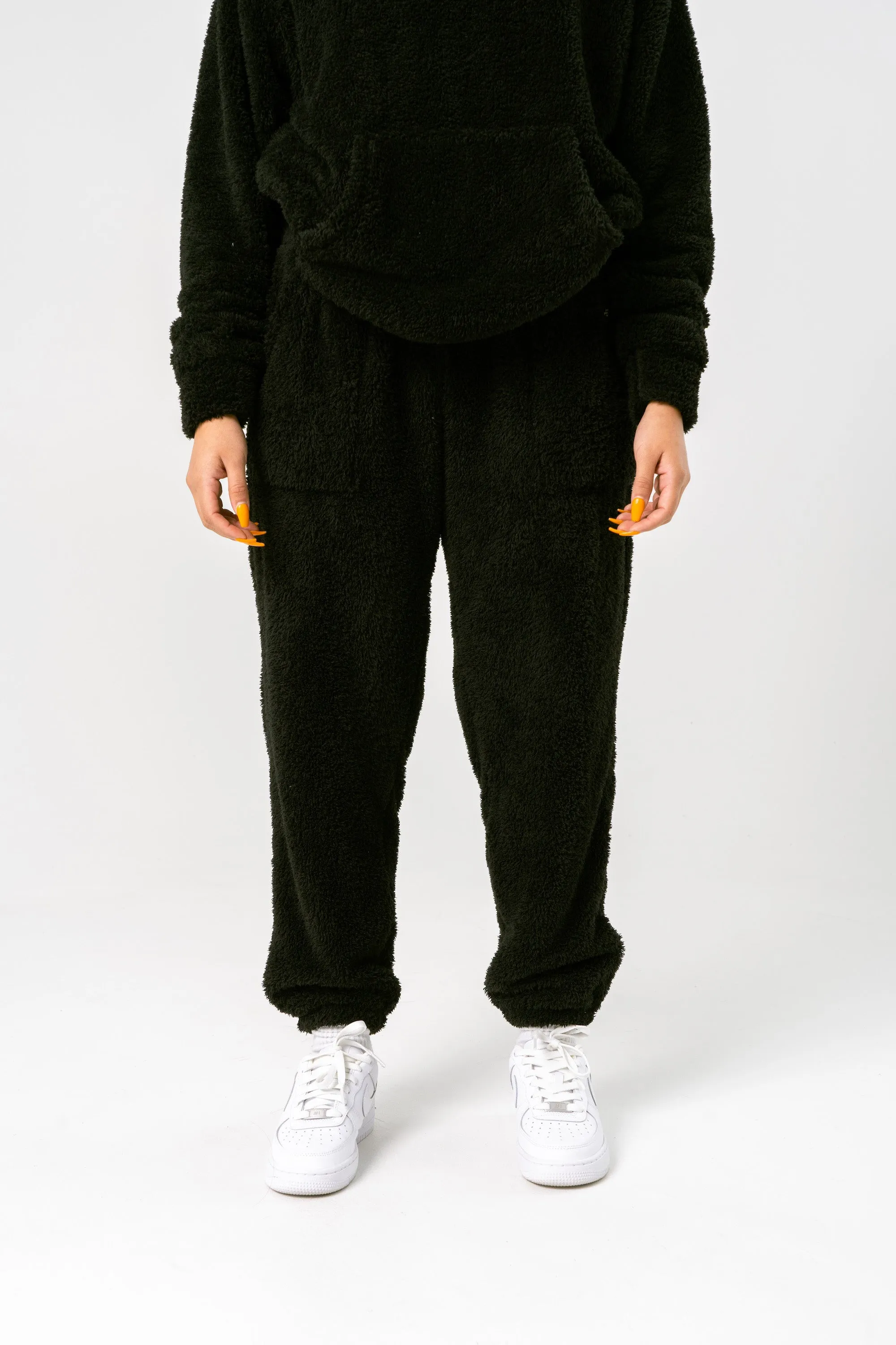 TEDDY FLEECE PANTS - BLACK sold by Inaka power