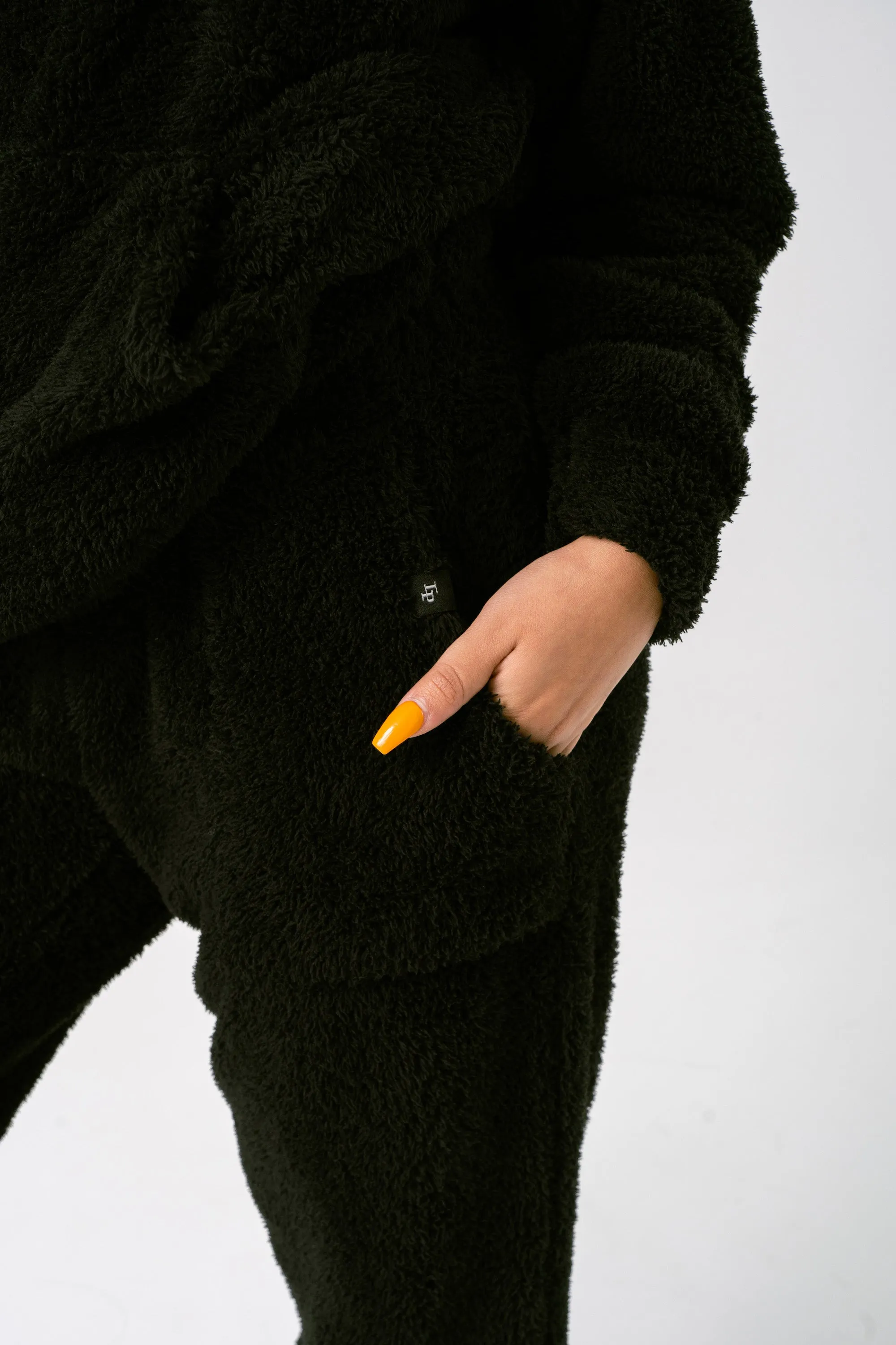 TEDDY FLEECE PANTS - BLACK sold by Inaka power product image thumbnail 3