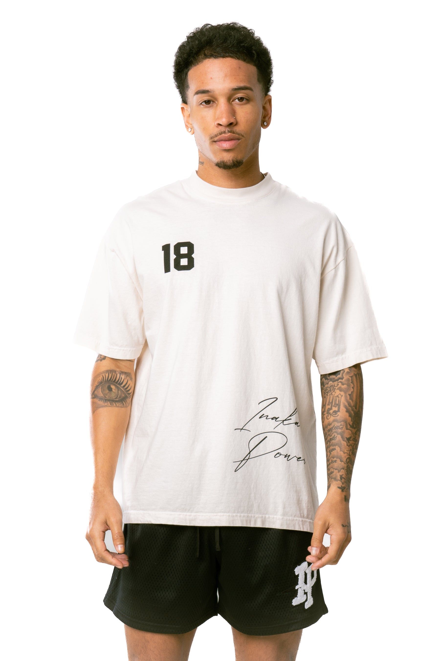 '18 Tee - Cream sold by Inaka power product image thumbnail 6