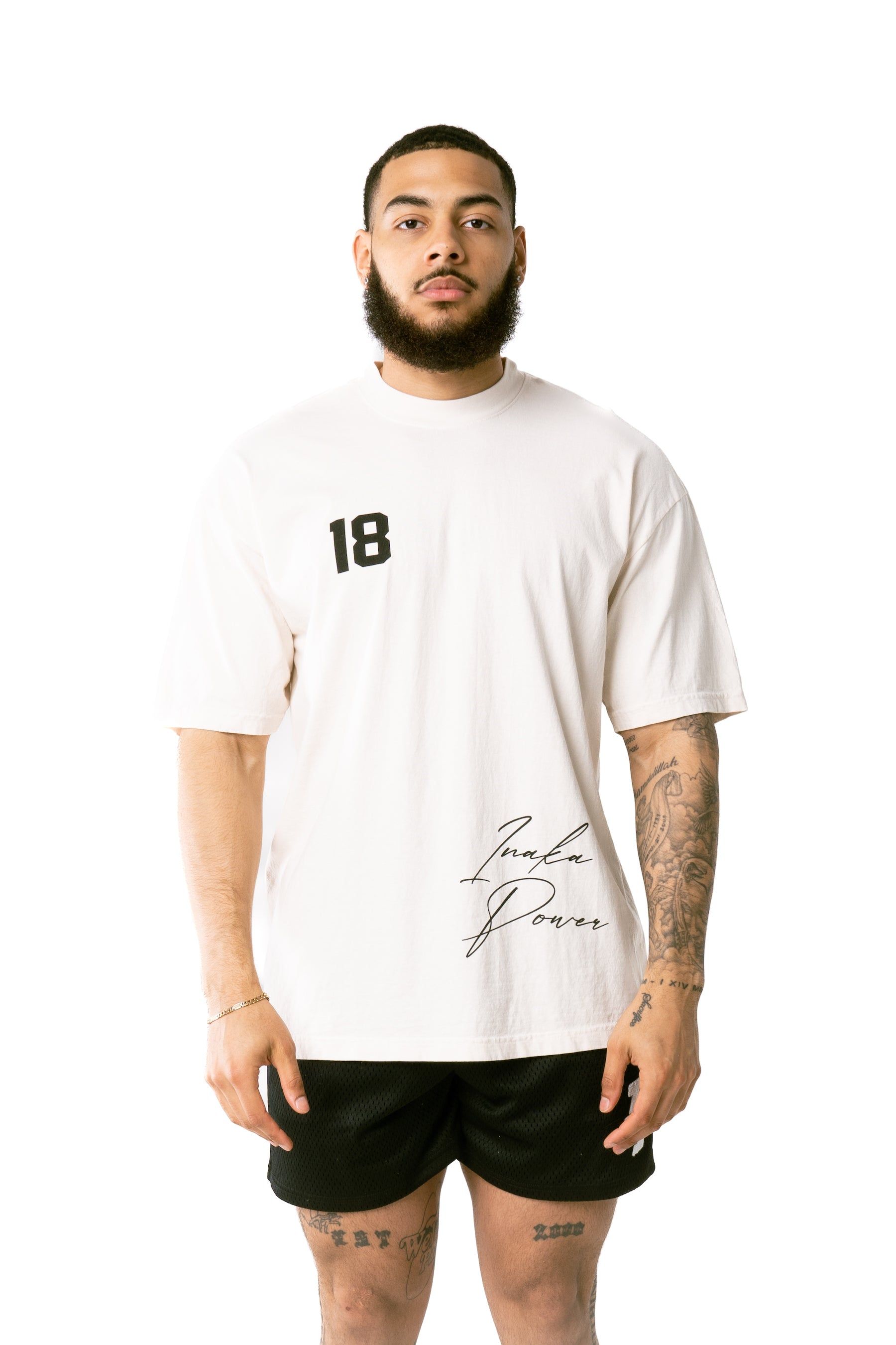 '18 Tee - Cream sold by Inaka power product image thumbnail 3